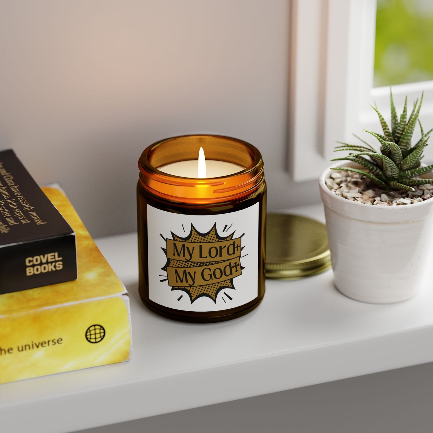 My Lord My God Scented Candle Faith Based Christian Gift for Believers