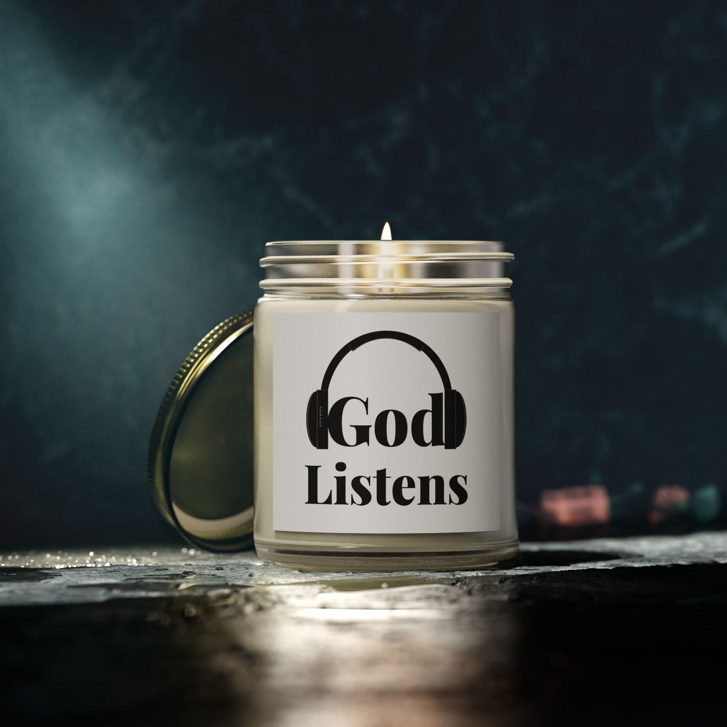 God Listens Scented Candle Faith Based Christian Gift for Him or Her