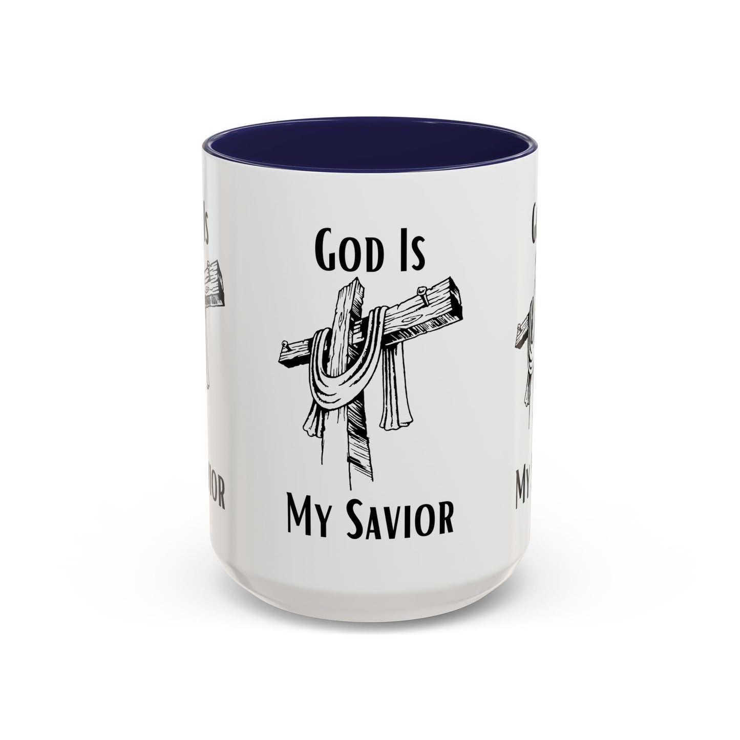 God Is My Savior Coffee Mug Inspirational Christian Gift for Faith-Based Coffee Lovers