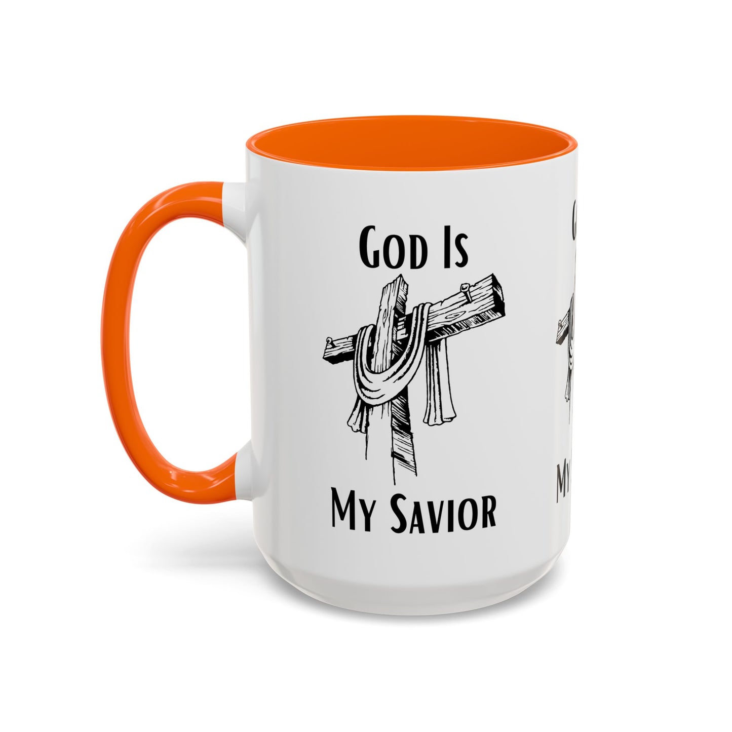 God Is My Savior Coffee Mug Inspirational Christian Gift for Faith-Based Coffee Lovers