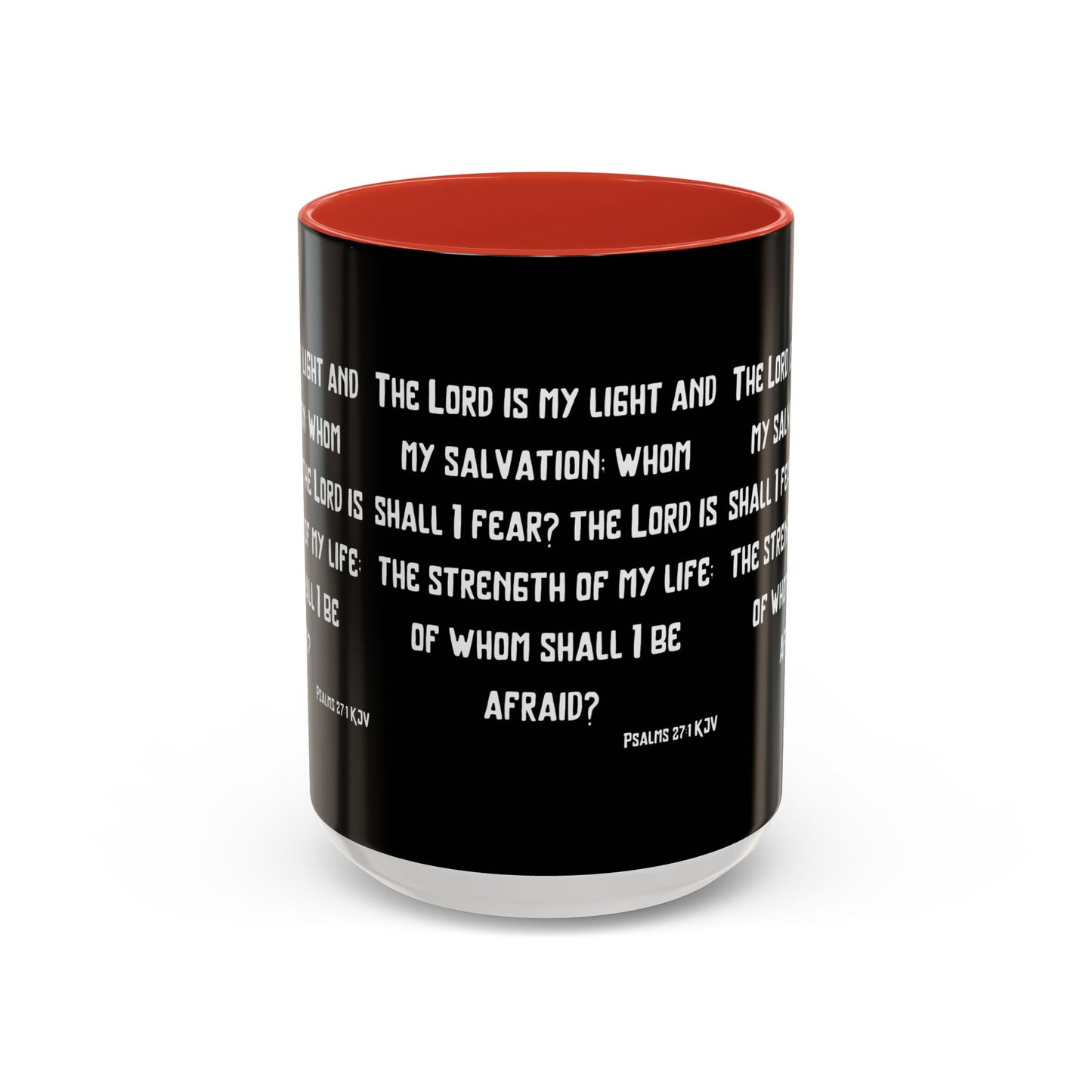 Psalms 27:1 KJV Coffee Mug The Lord is My Light and My Salvation Inspirational Christian Gift for Faith Based Coffee Lovers