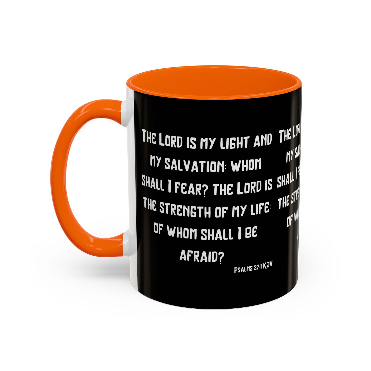 Psalms 27:1 KJV Coffee Mug The Lord is My Light and My Salvation Inspirational Christian Gift for Faith Based Coffee Lovers