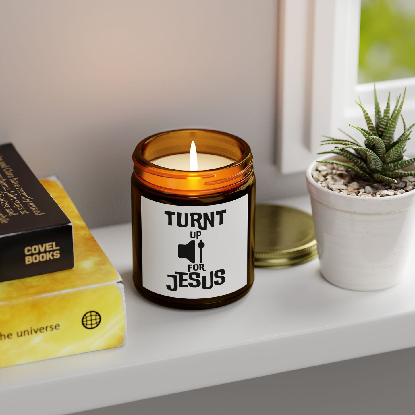 Turnt Up For Jesus Scented Candle Biblical Christian Gift for Faith-Based Candle Lovers