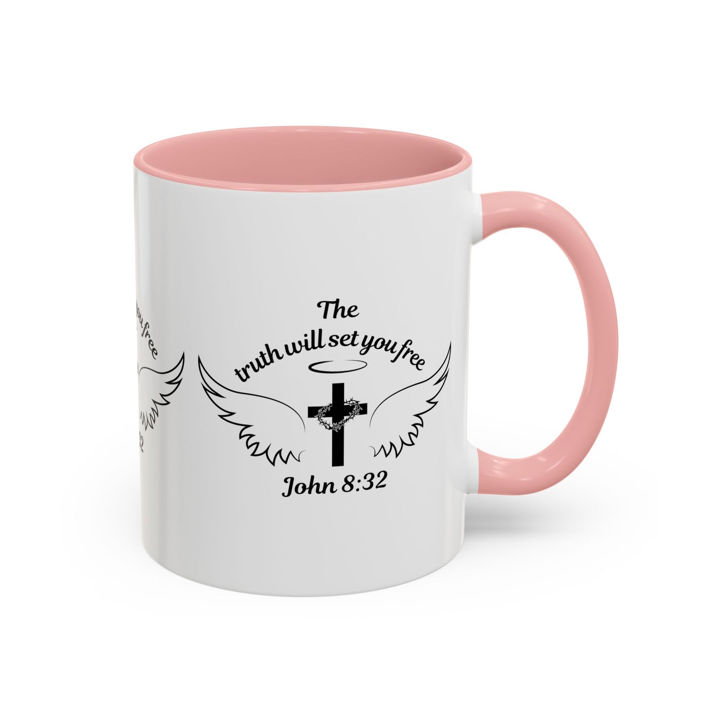 John 8:32 KJV Coffee Mug The Truth Shall Make You Free Inspirational Christian Gift