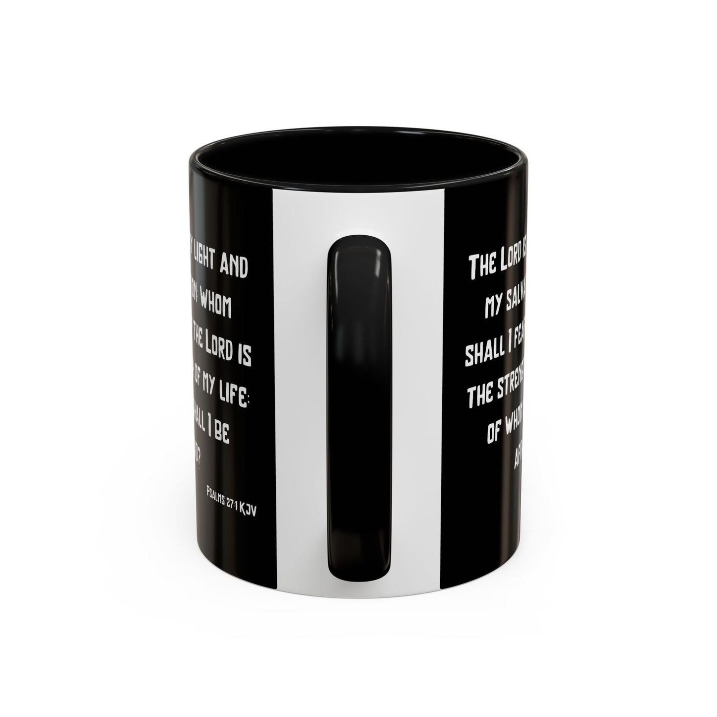 Psalms 27:1 KJV Coffee Mug The Lord is My Light and My Salvation Inspirational Christian Gift for Faith Based Coffee Lovers