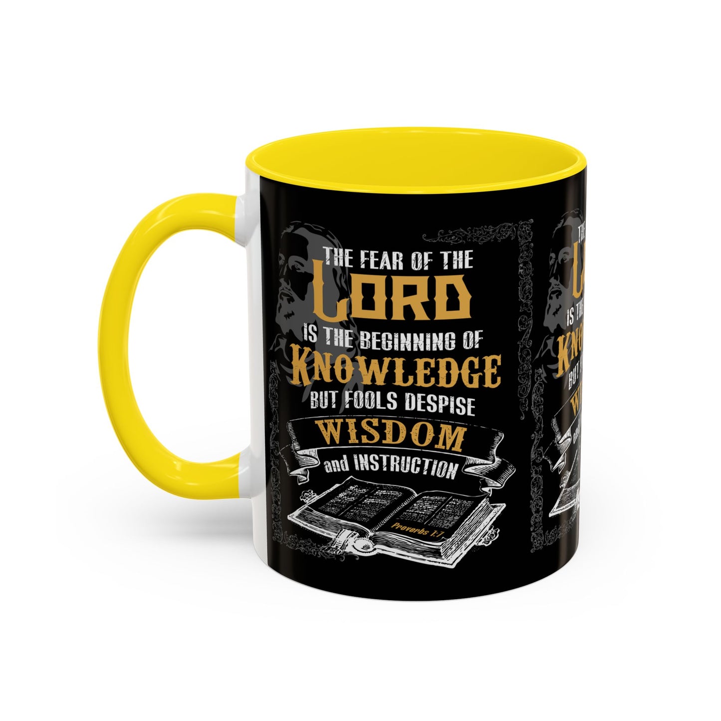 Proverbs 1:7 Bible Verse Coffee Mug Wisdom In Every Sip