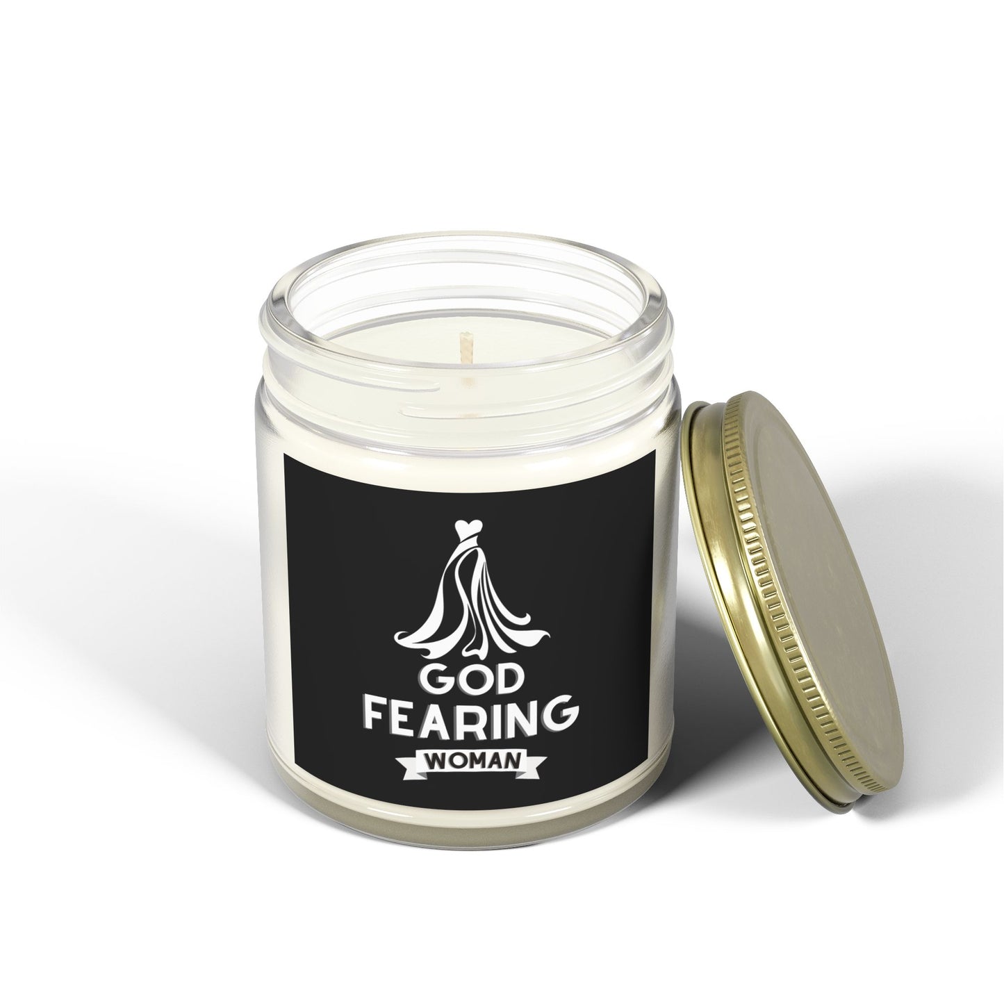 God Fearing Woman Scented Candle Inspirational Christian Gift for Her