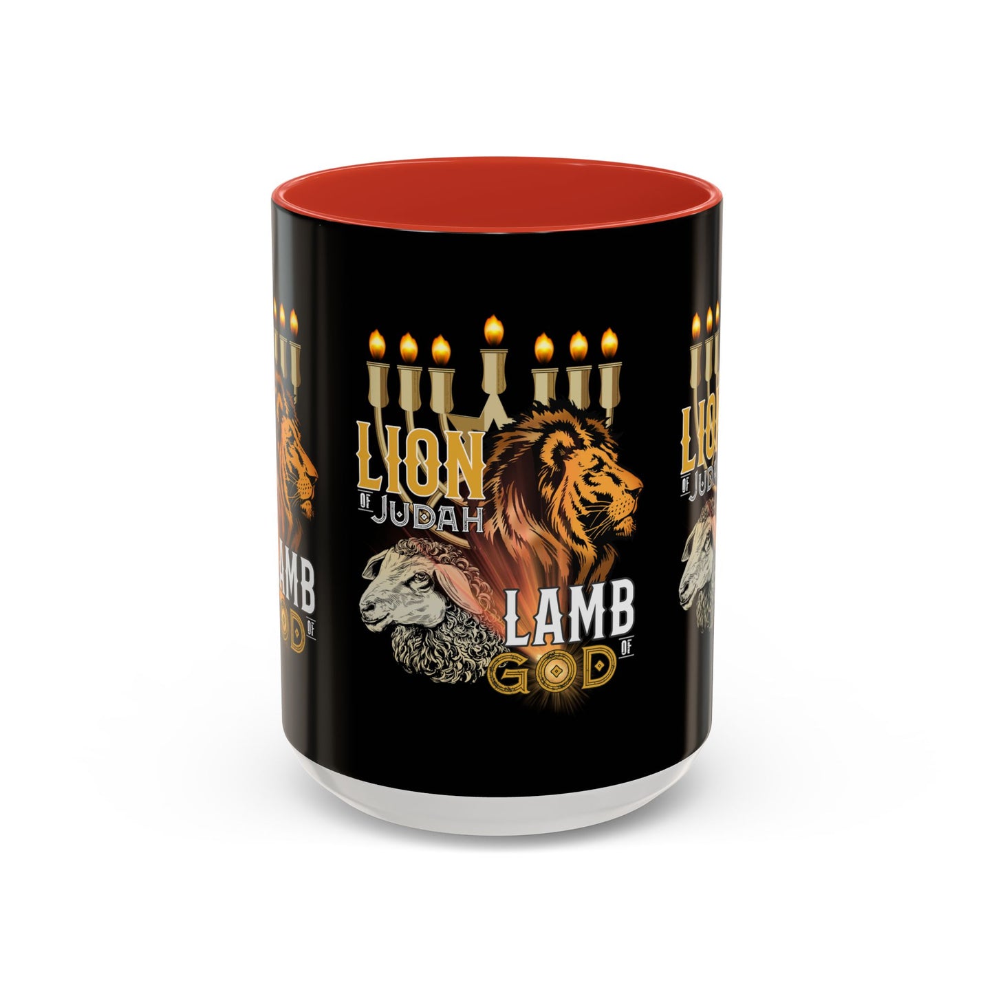 Lion of Judah, Lamb of God Coffee Mug Embrace Faith & Strength