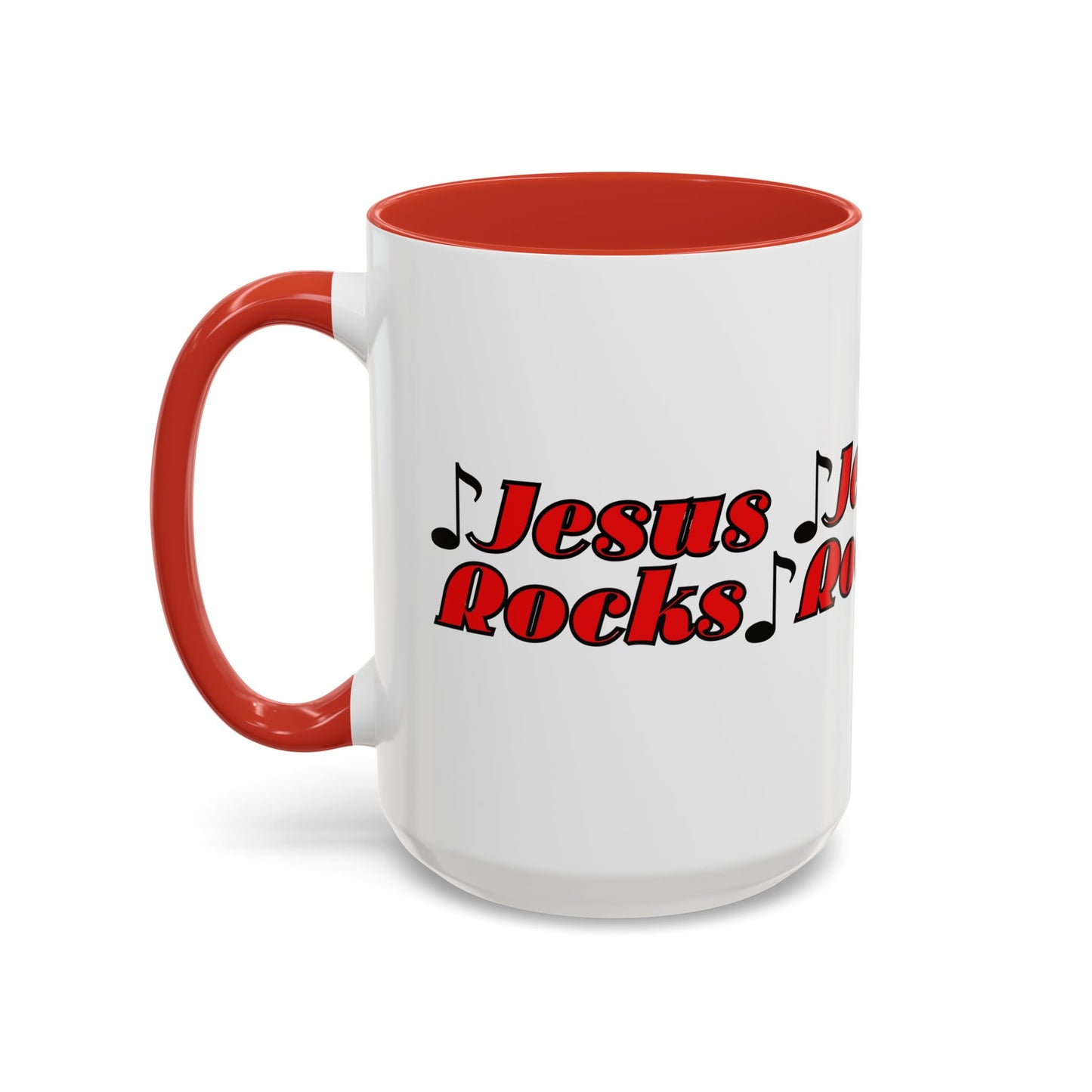 Jesus Rocks Coffee Mug Inspirational Biblical Gift for Faith Based Coffee Lovers