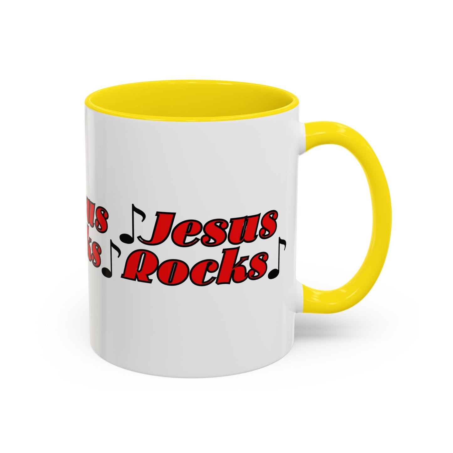 Jesus Rocks Coffee Mug Inspirational Biblical Gift for Faith Based Coffee Lovers