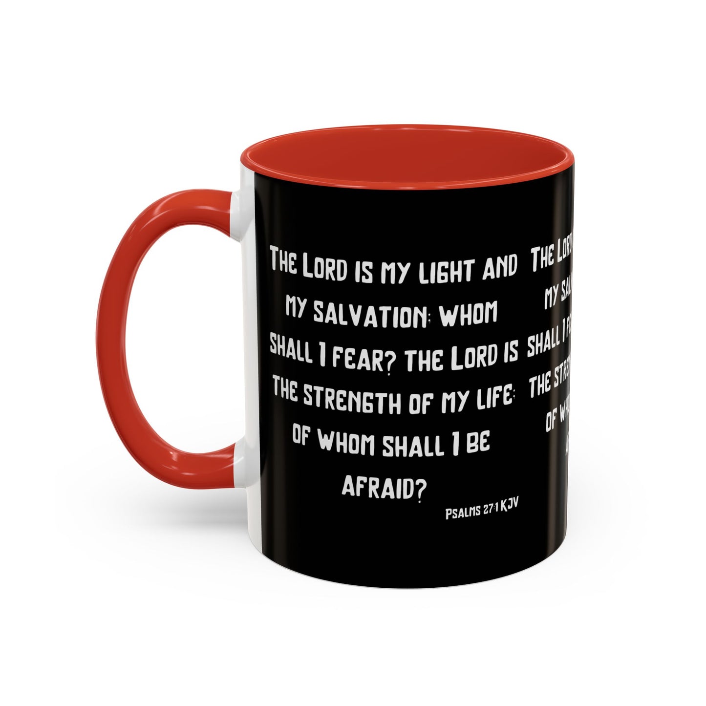 Psalms 27:1 KJV Coffee Mug The Lord is My Light and My Salvation Inspirational Christian Gift for Faith Based Coffee Lovers