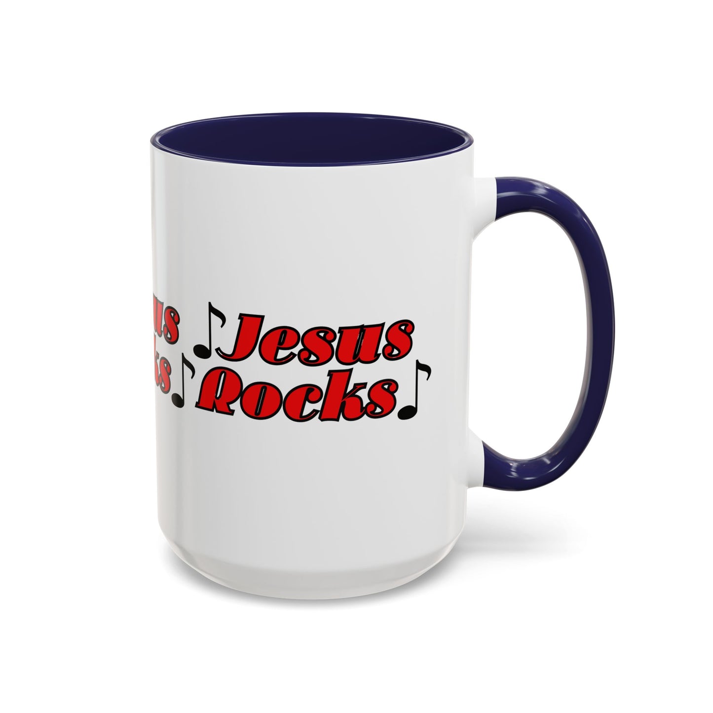 Jesus Rocks Coffee Mug Inspirational Biblical Gift for Faith Based Coffee Lovers