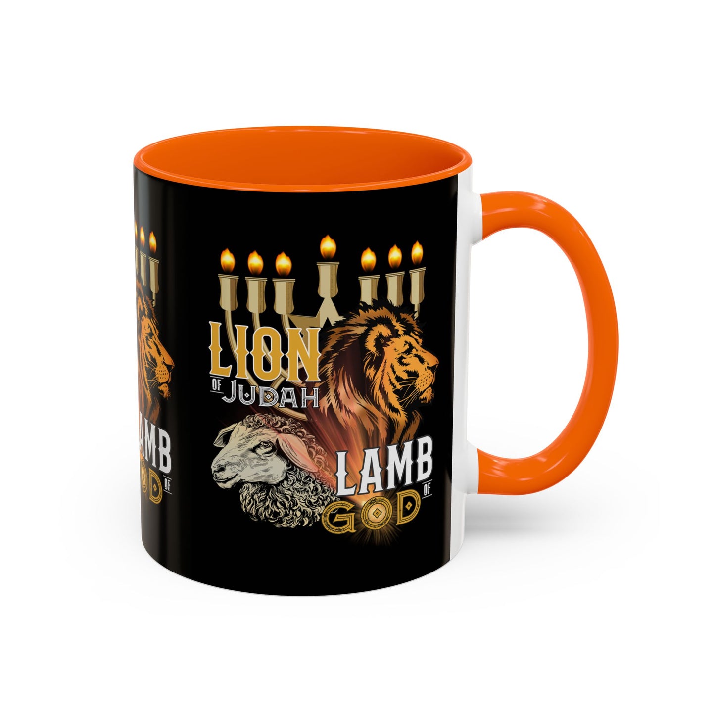 Lion of Judah, Lamb of God Coffee Mug Embrace Faith & Strength