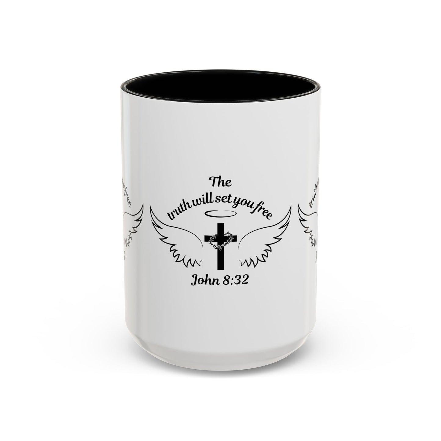 John 8:32 KJV Coffee Mug The Truth Shall Make You Free Inspirational Christian Gift