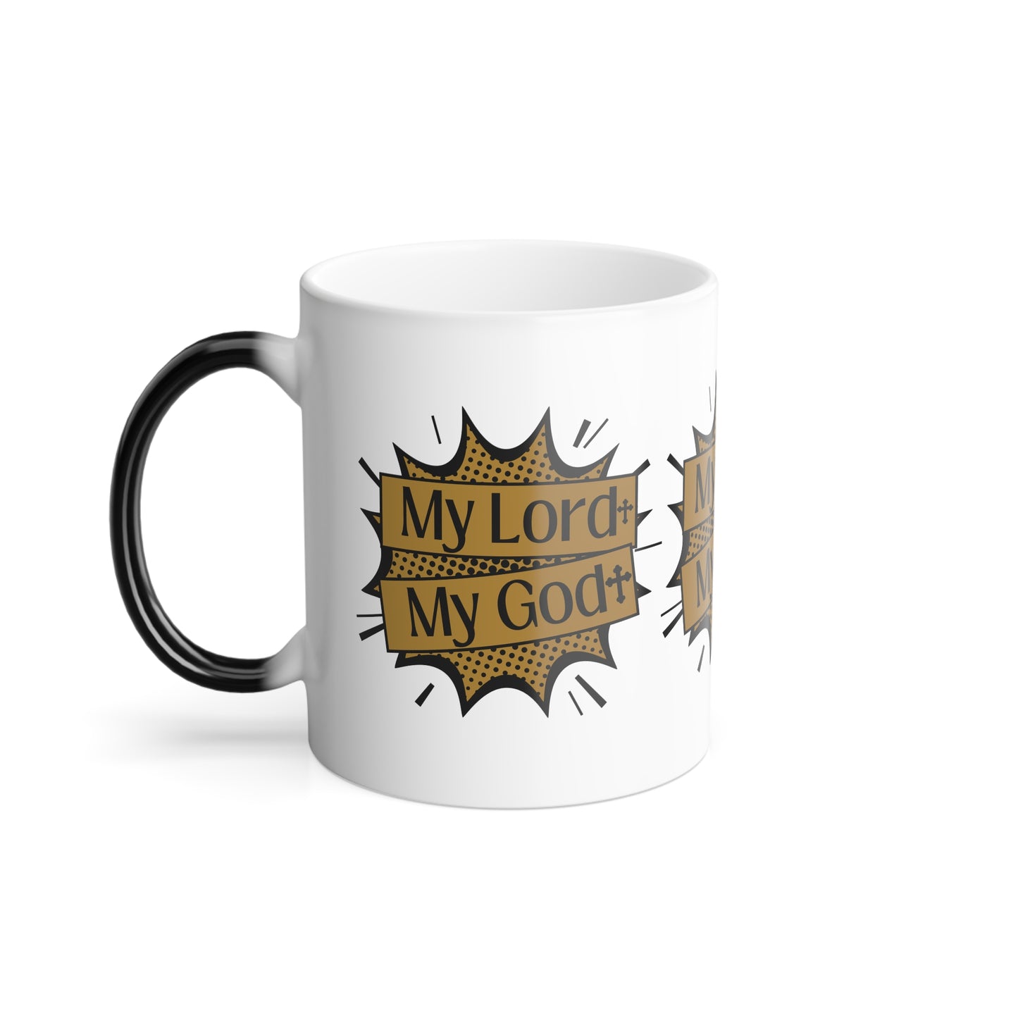 My Lord My God Color Morphing Coffee Mug Faith Based Christian Gift for Believers