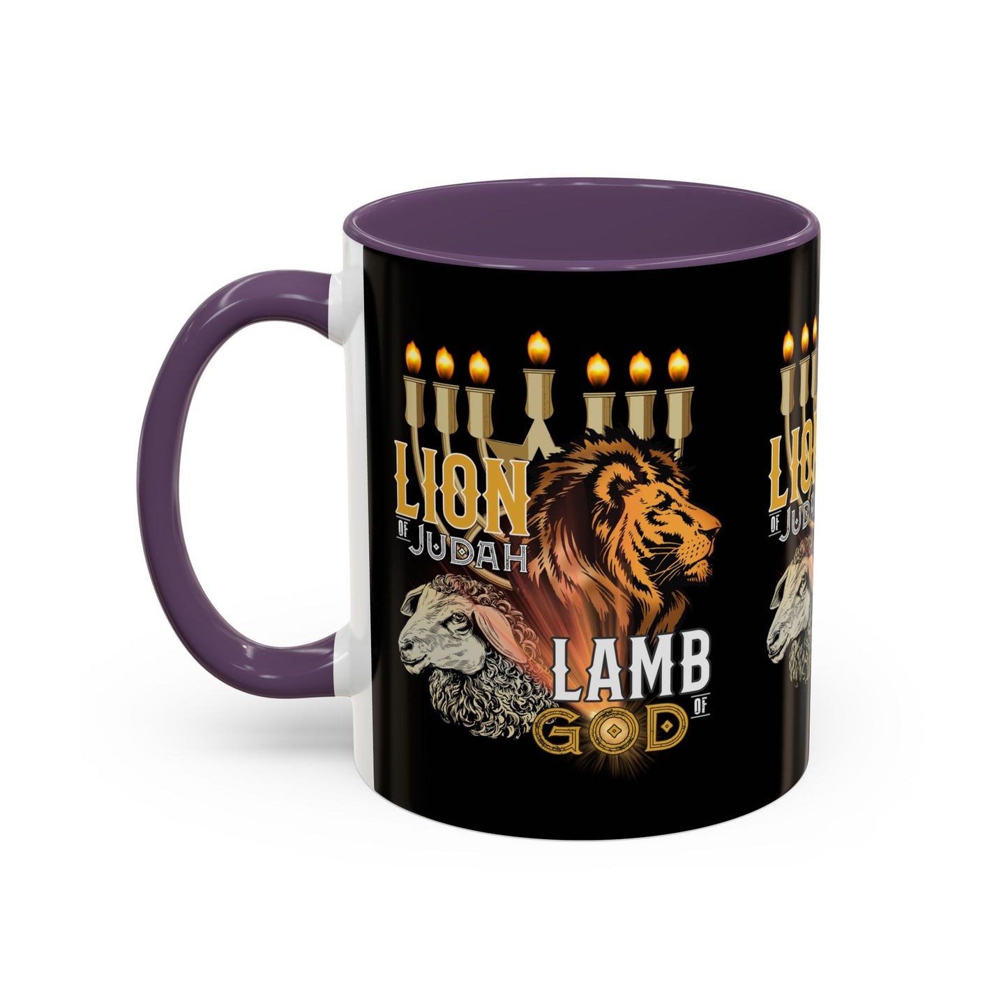 Lion of Judah, Lamb of God Coffee Mug Embrace Faith & Strength