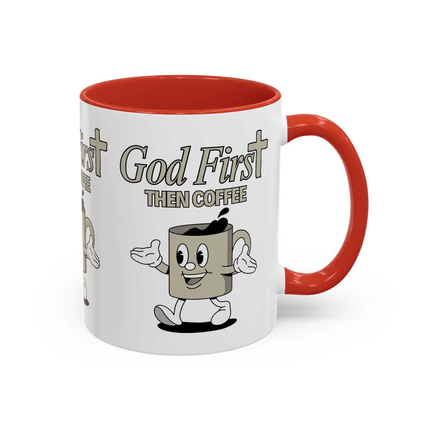 God First Then Coffee Mug Inspirational Christian Gift for Faith Based Coffee Lovers