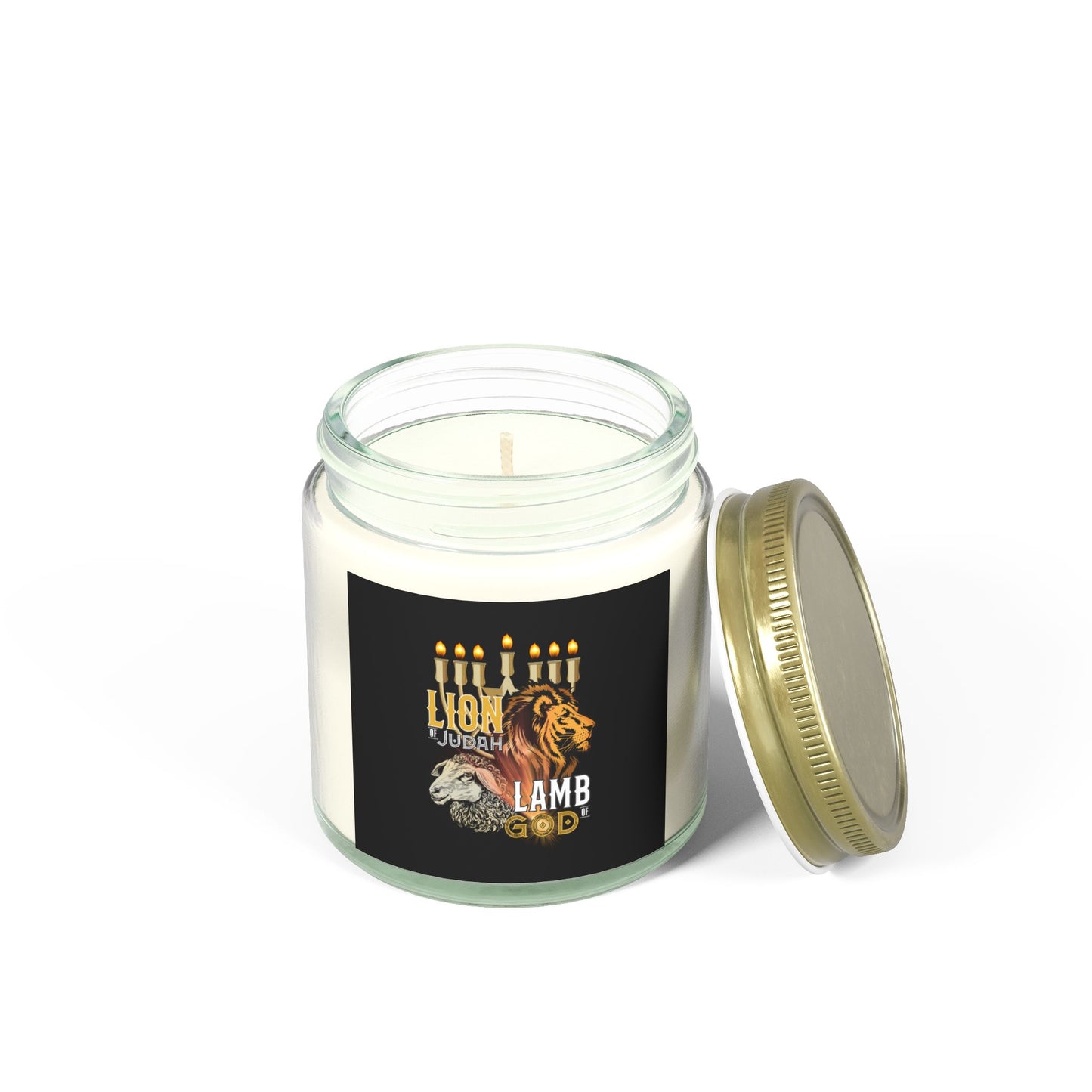 Lion of Judah, Lamb of God Scented Candle Embrace Faith & Strength