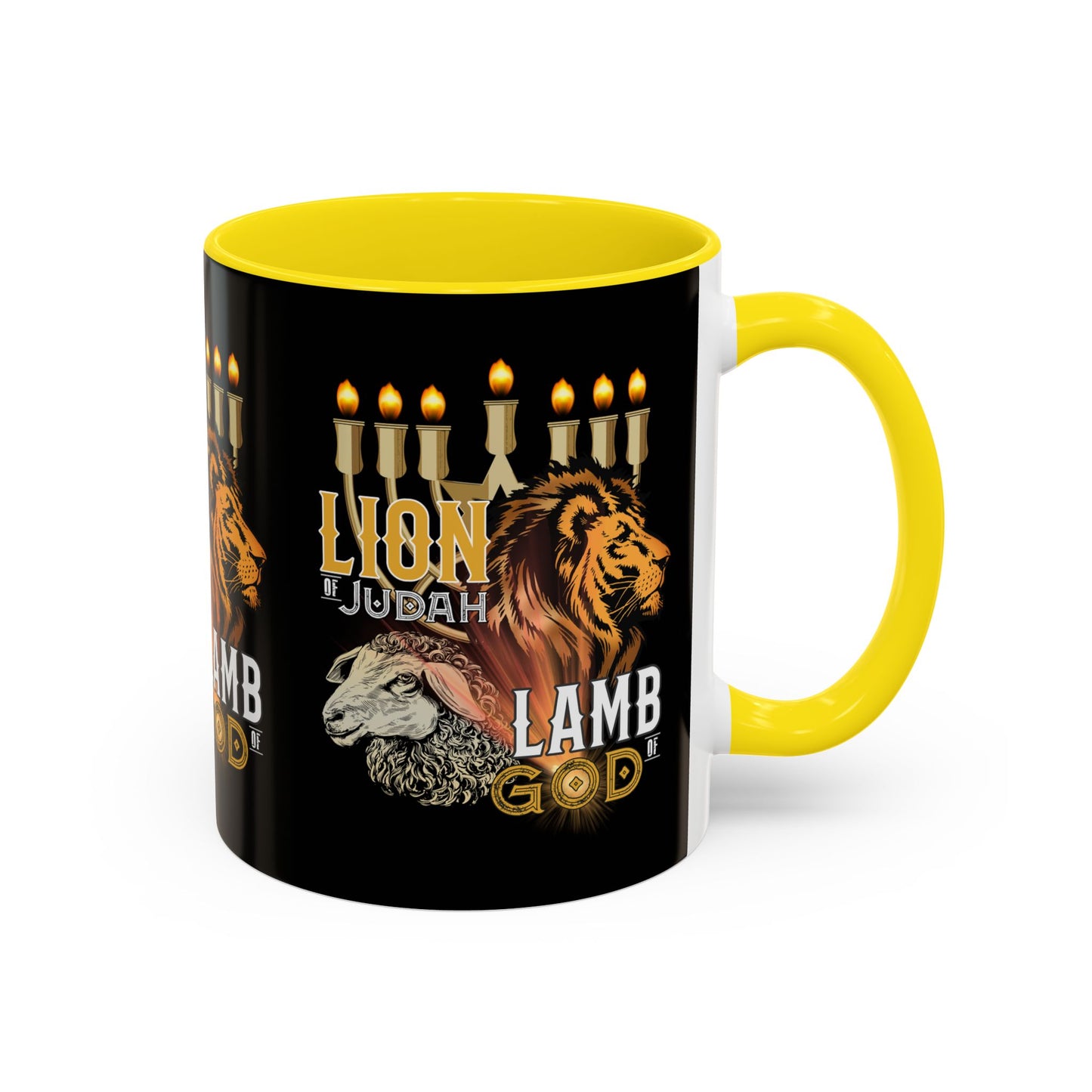 Lion of Judah, Lamb of God Coffee Mug Embrace Faith & Strength