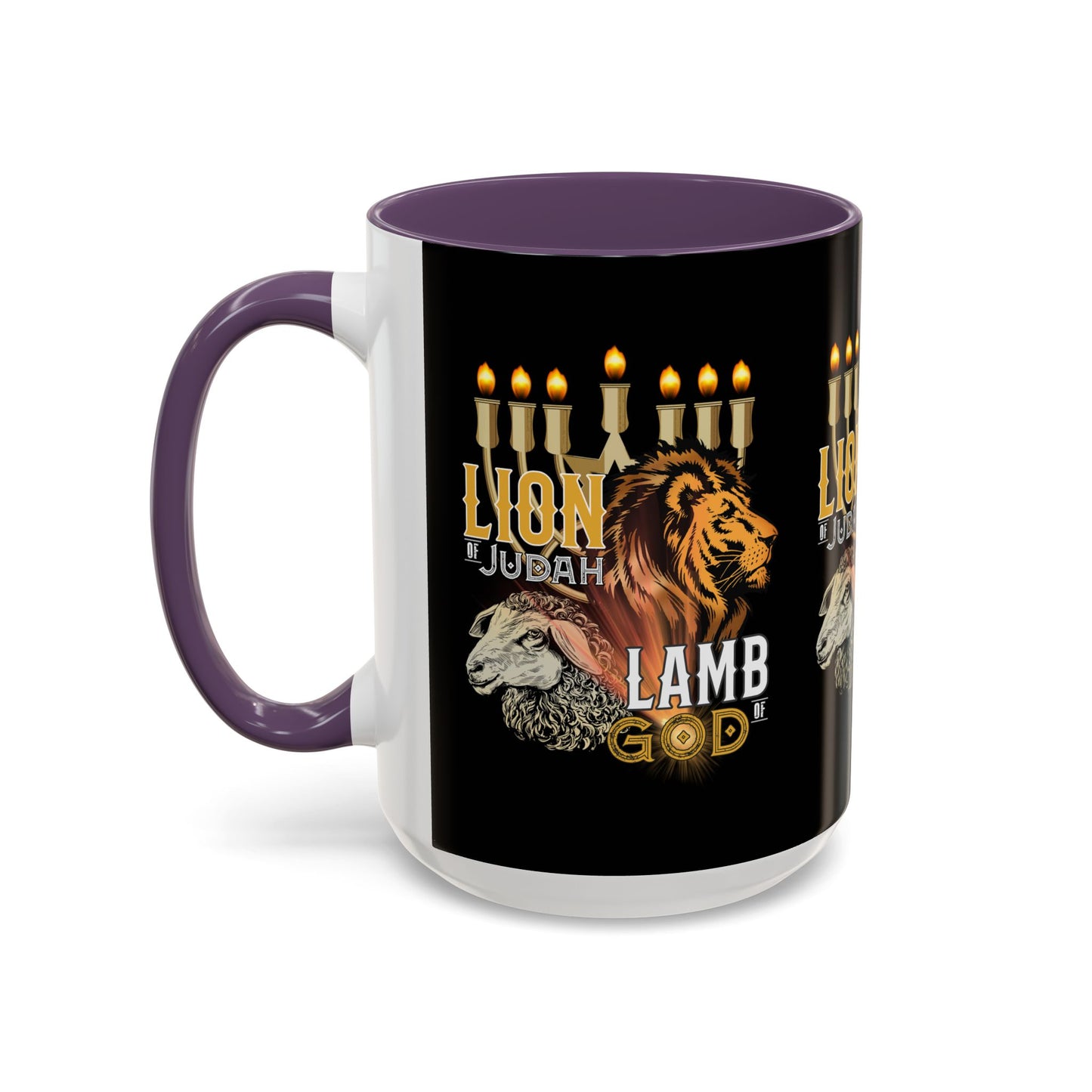 Lion of Judah, Lamb of God Coffee Mug Embrace Faith & Strength