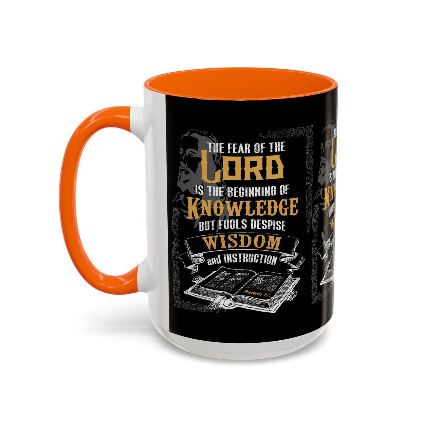 Proverbs 1:7 Bible Verse Coffee Mug Wisdom In Every Sip