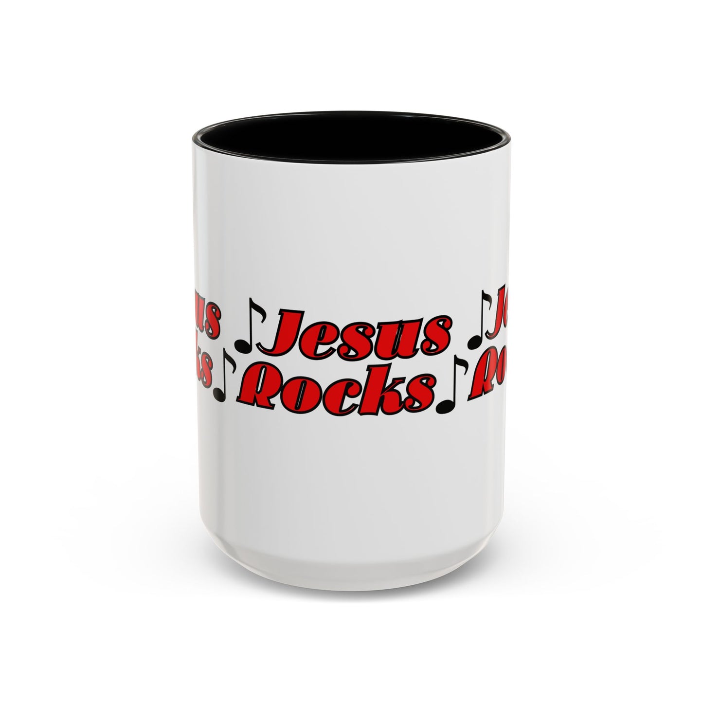 Jesus Rocks Coffee Mug Inspirational Biblical Gift for Faith Based Coffee Lovers