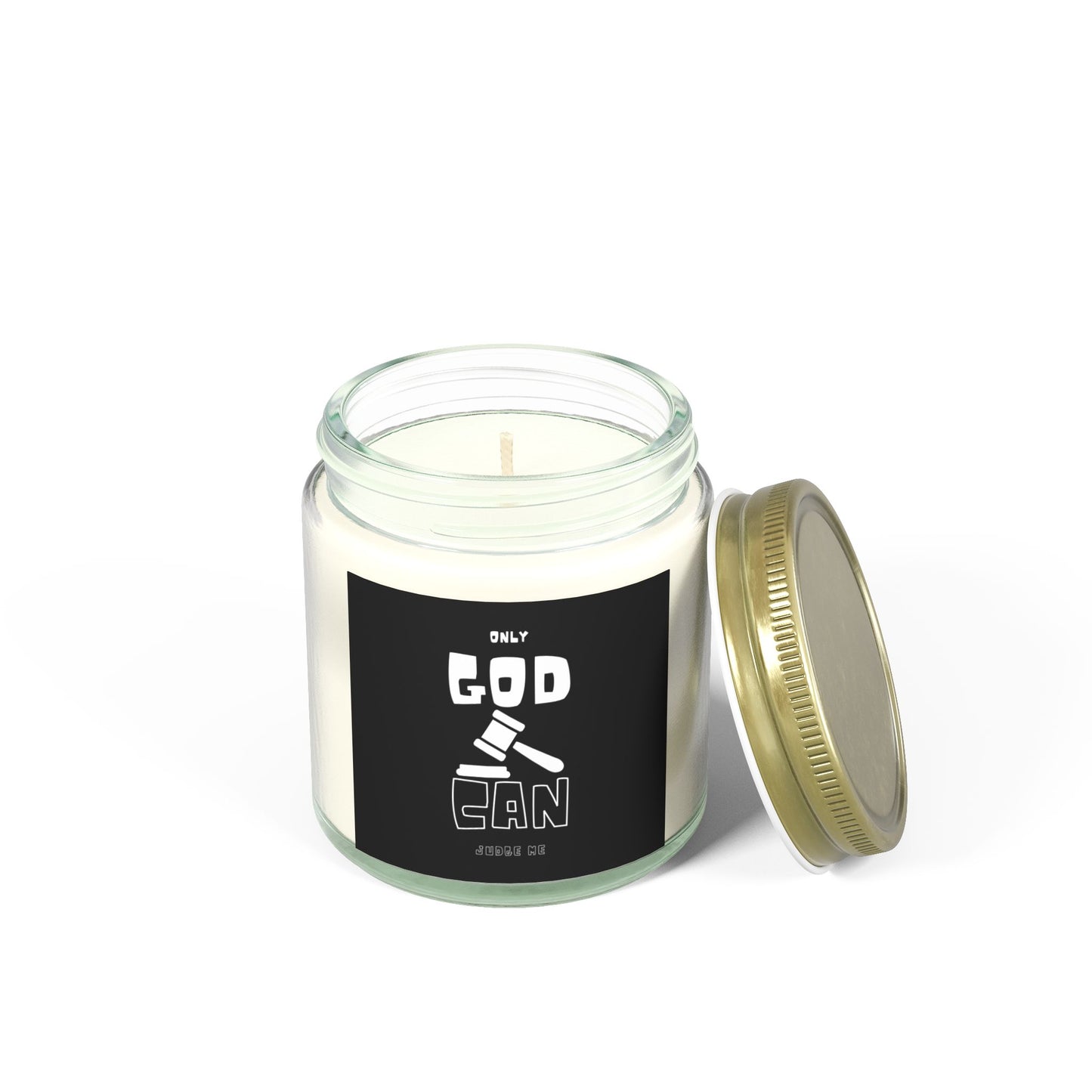 Only God Can Judge Me Scented Candle Biblical Christian Gift for Faith-Based Candle Lovers