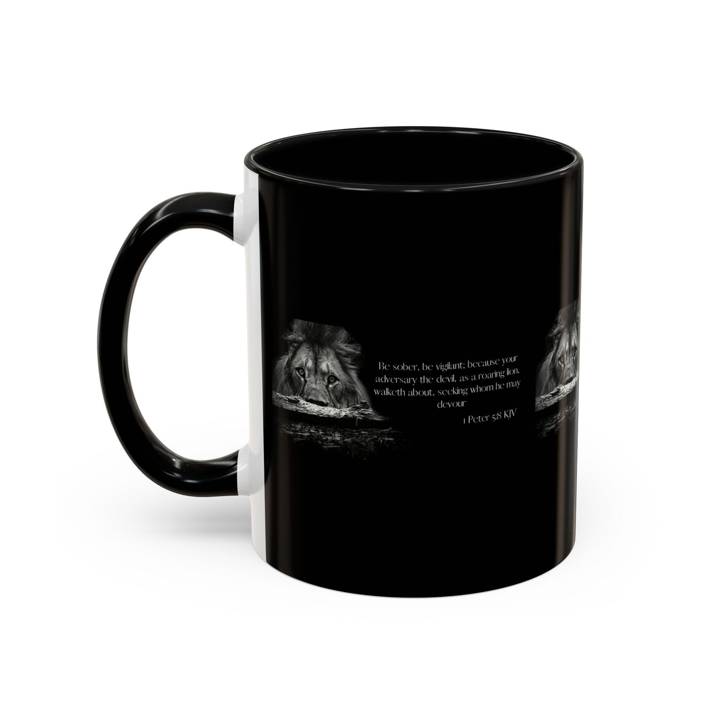 1 Peter 5:8 KJV Bible Verse Coffee Mug Vigilance & Faith With Every Drink