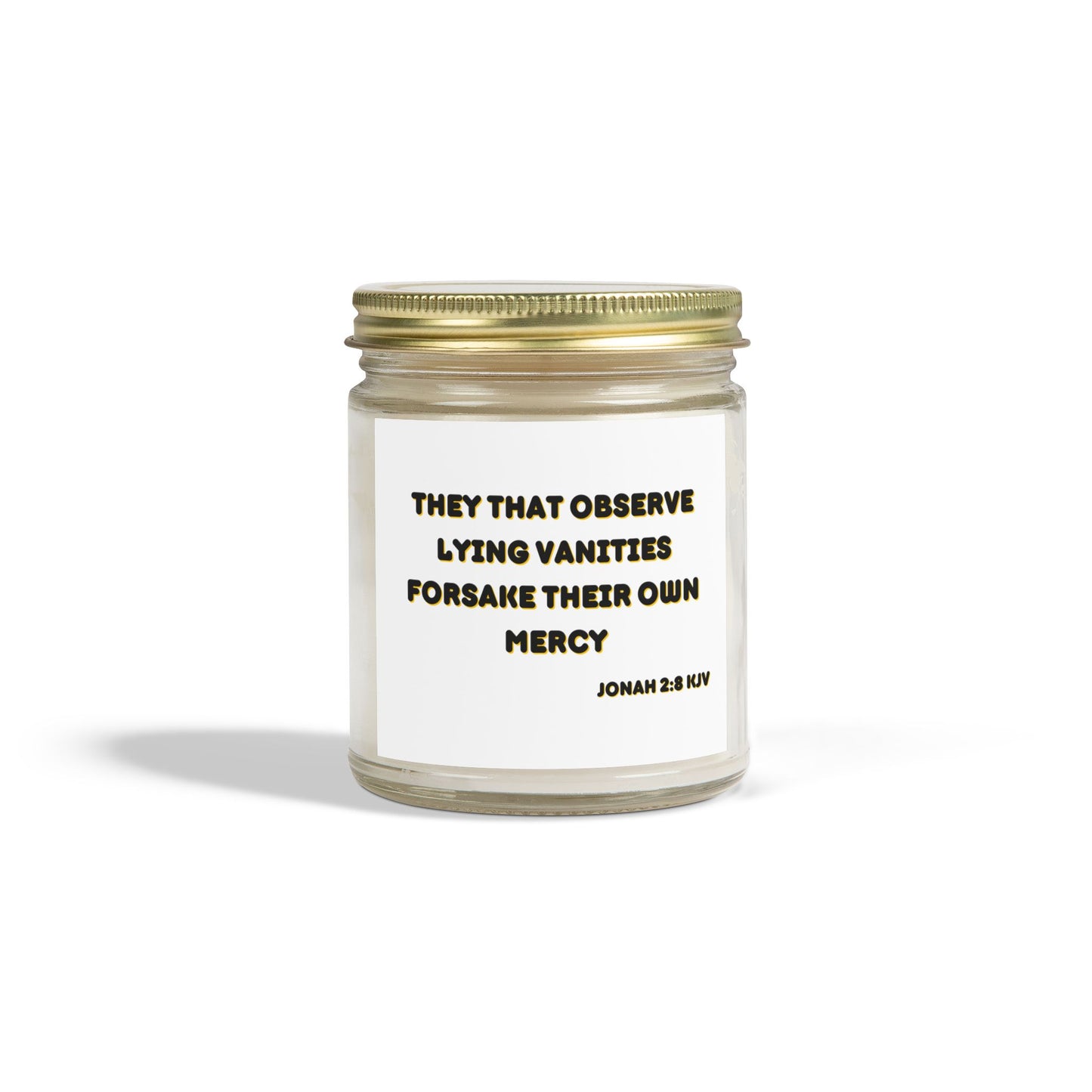 Jonah 2:8 KJV Scented Candle They That Observe Lying Vanities Biblical Christian Gift for Faith-Based Living