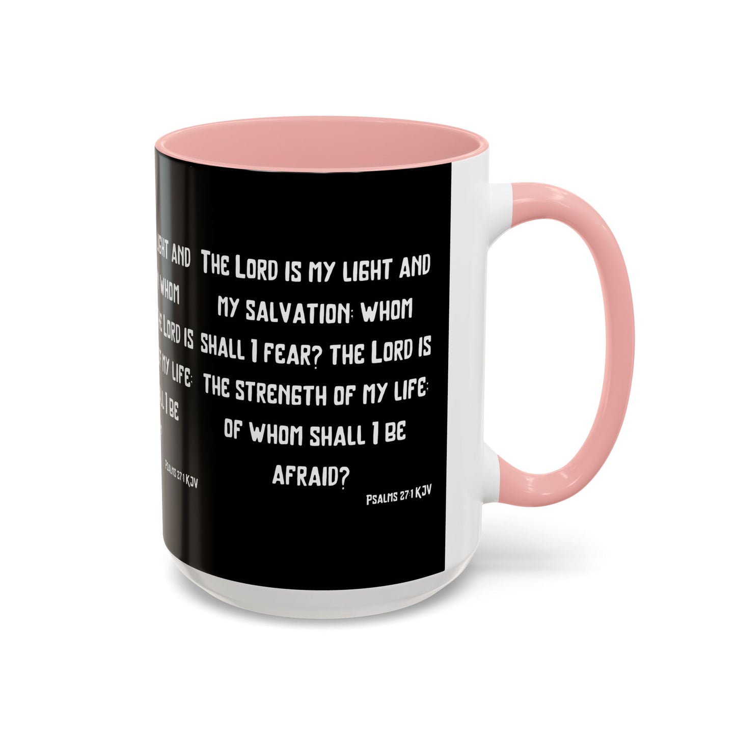 Psalms 27:1 KJV Coffee Mug The Lord is My Light and My Salvation Inspirational Christian Gift for Faith Based Coffee Lovers