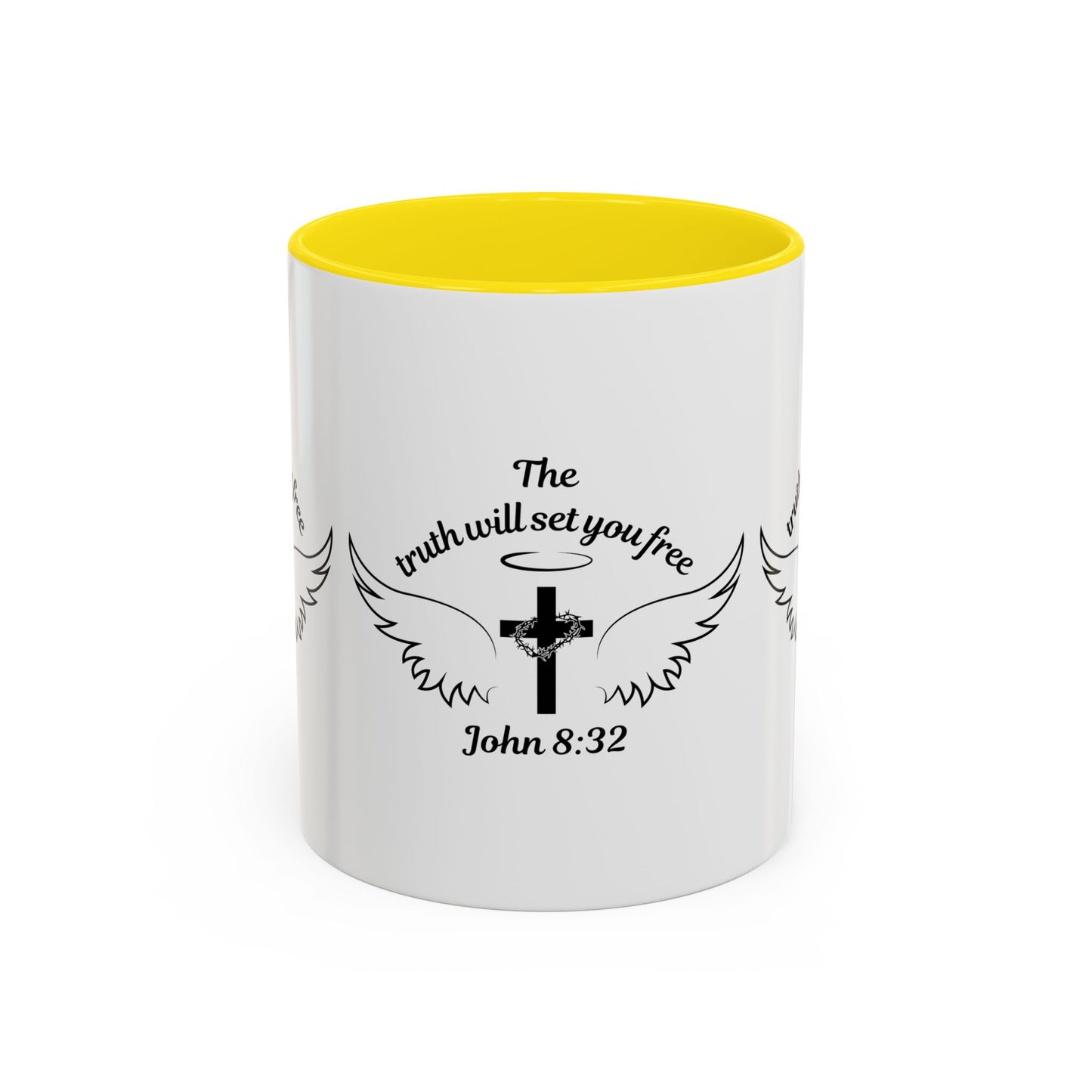 John 8:32 KJV Coffee Mug The Truth Shall Make You Free Inspirational Christian Gift