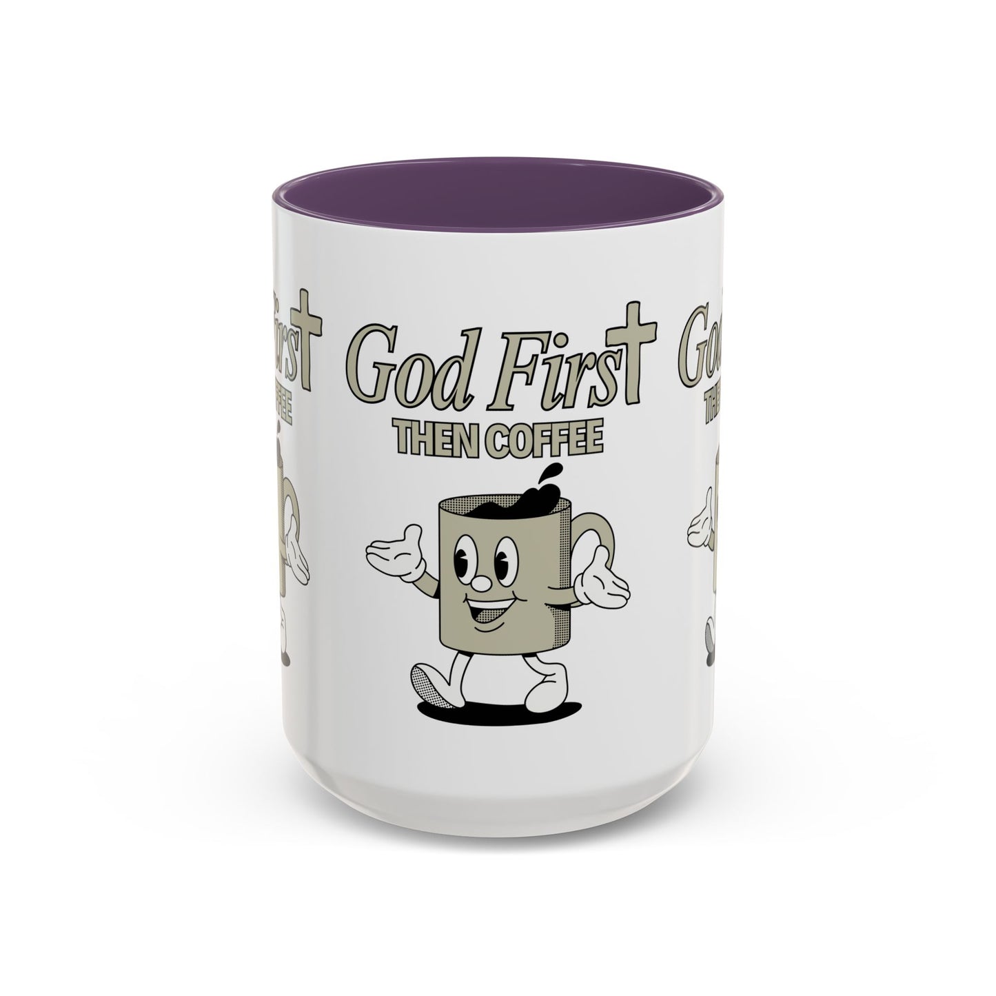 God First Then Coffee Mug Inspirational Christian Gift for Faith Based Coffee Lovers