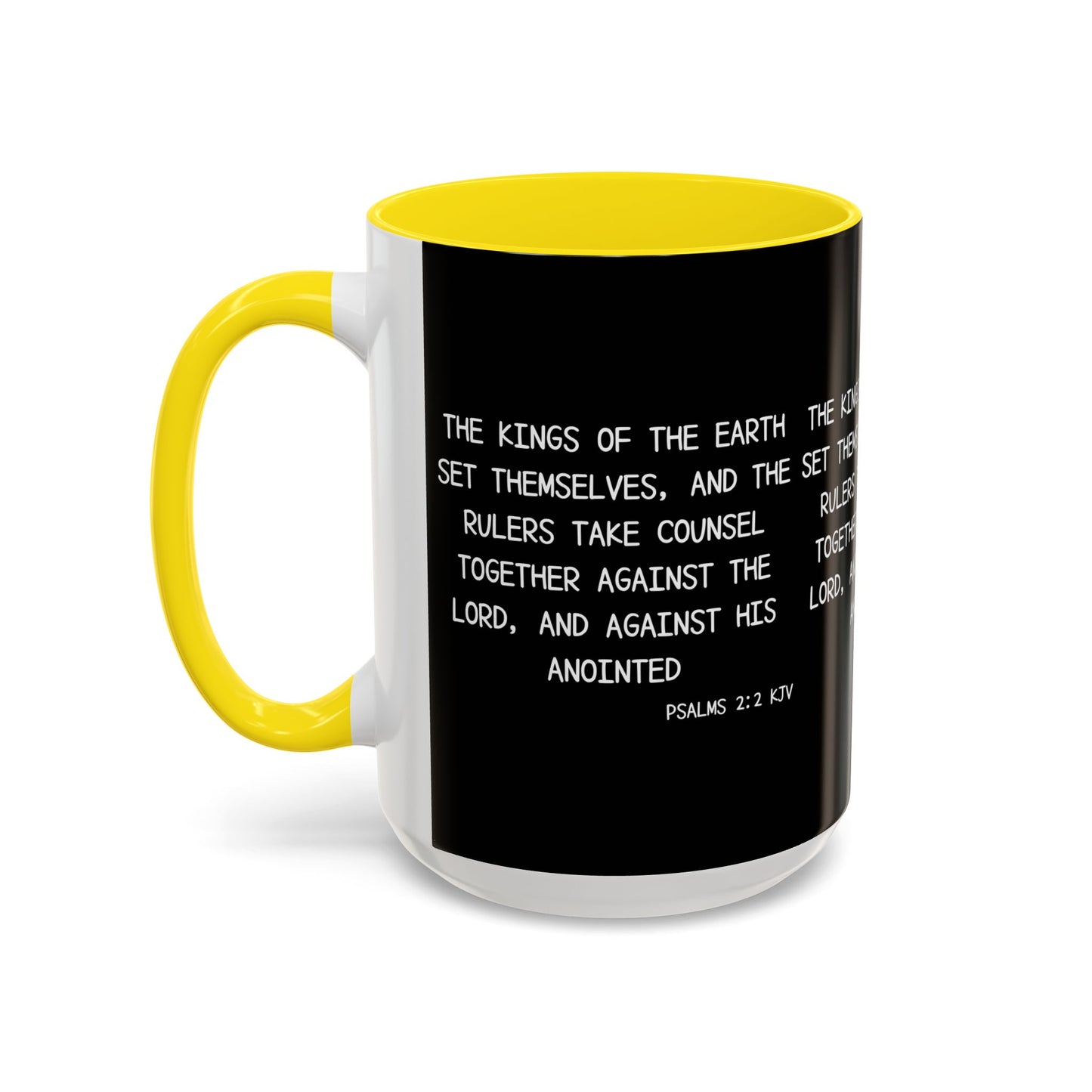 Psalms 2:2 KJV Coffee Mug The Kings of the Earth Inspirational Christian Gift for Faith-Based Coffee Lovers