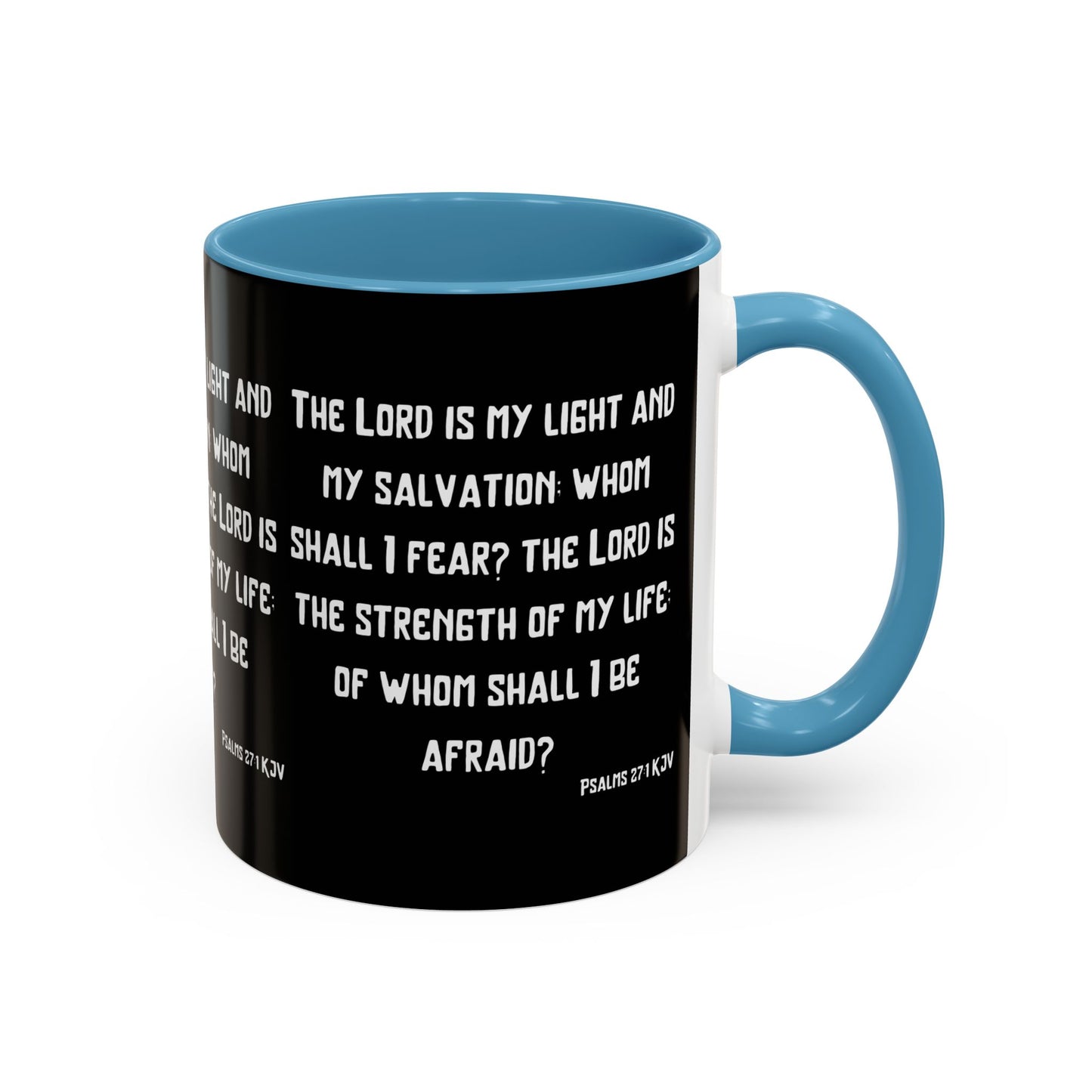 Psalms 27:1 KJV Coffee Mug The Lord is My Light and My Salvation Inspirational Christian Gift for Faith Based Coffee Lovers