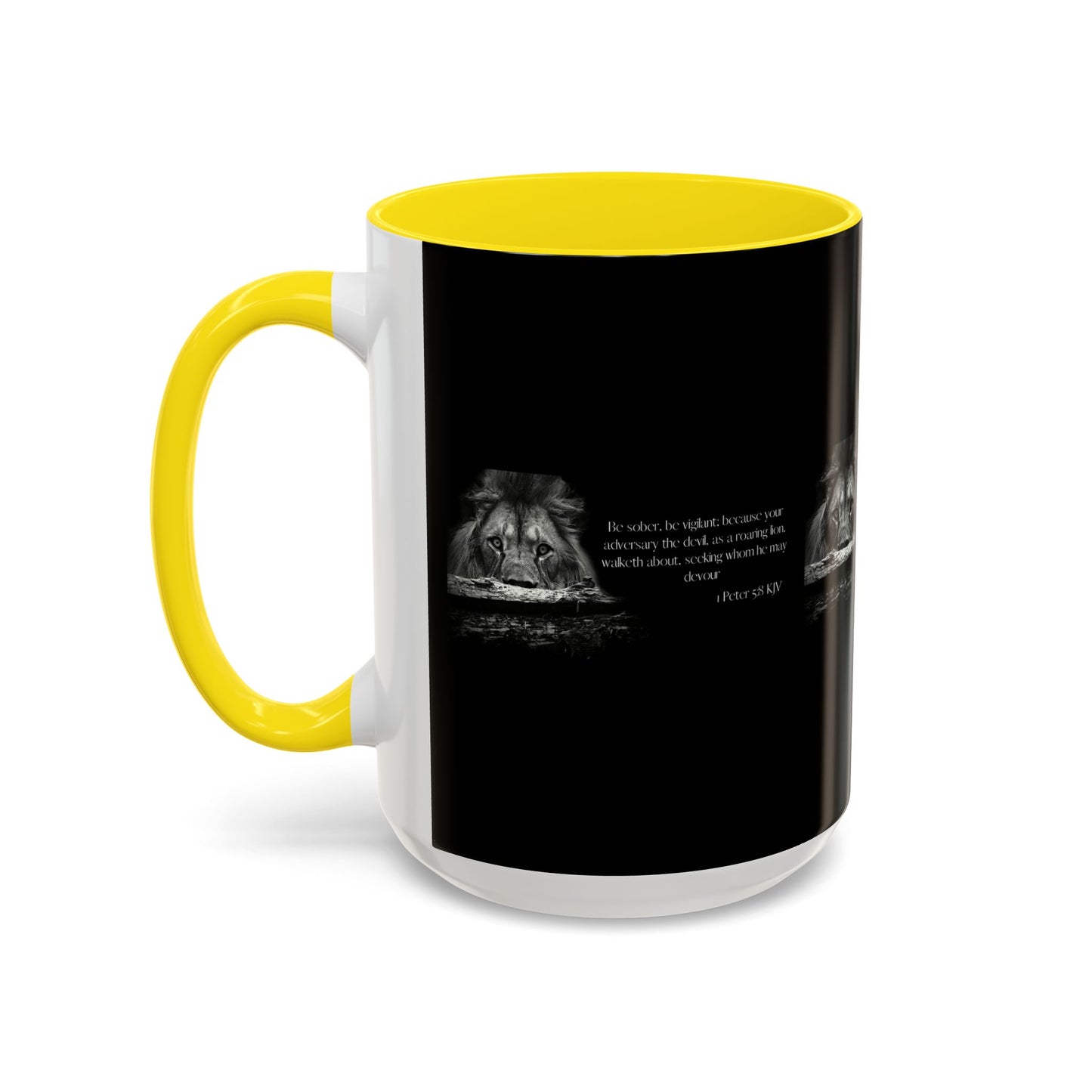 1 Peter 5:8 KJV Bible Verse Coffee Mug Vigilance & Faith With Every Drink