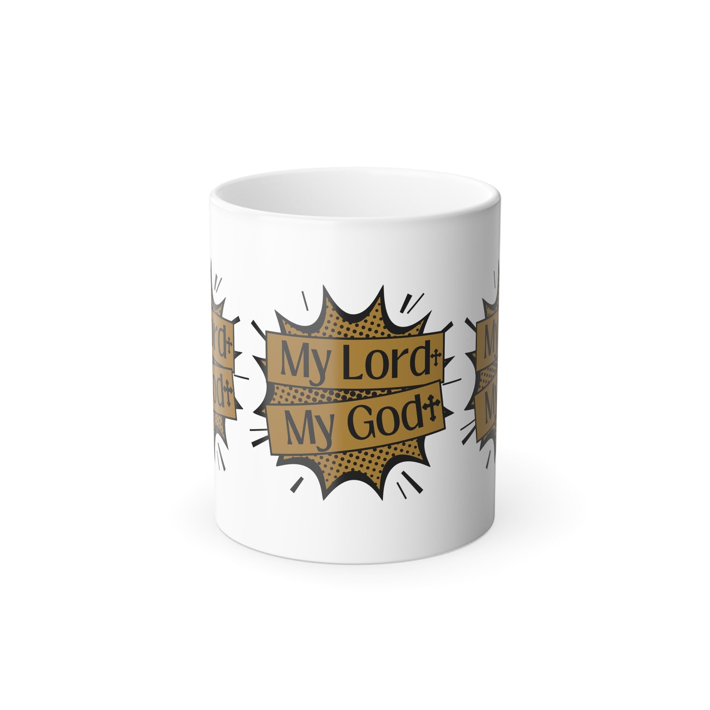 My Lord My God Color Morphing Coffee Mug Faith Based Christian Gift for Believers