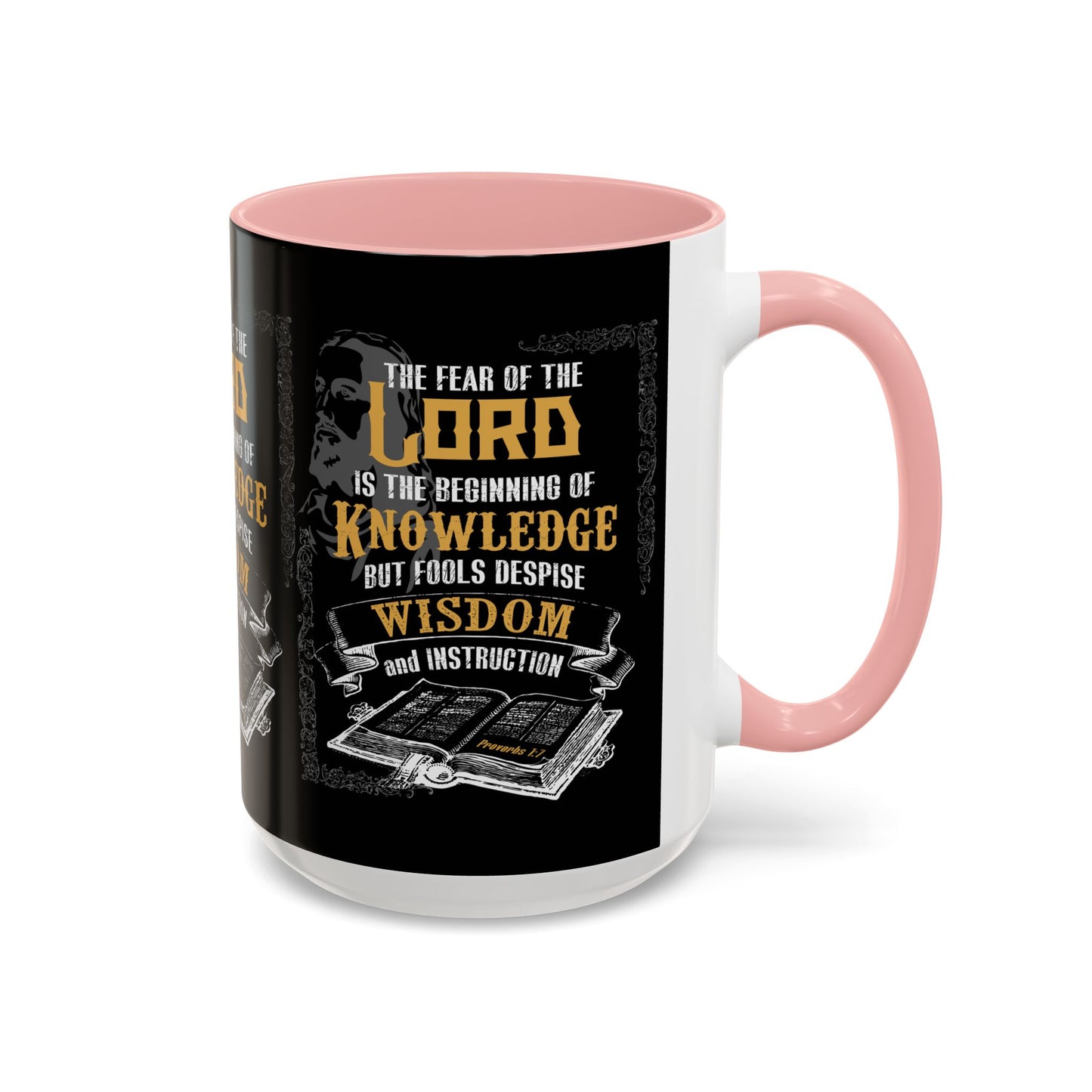 Proverbs 1:7 Bible Verse Coffee Mug Wisdom In Every Sip