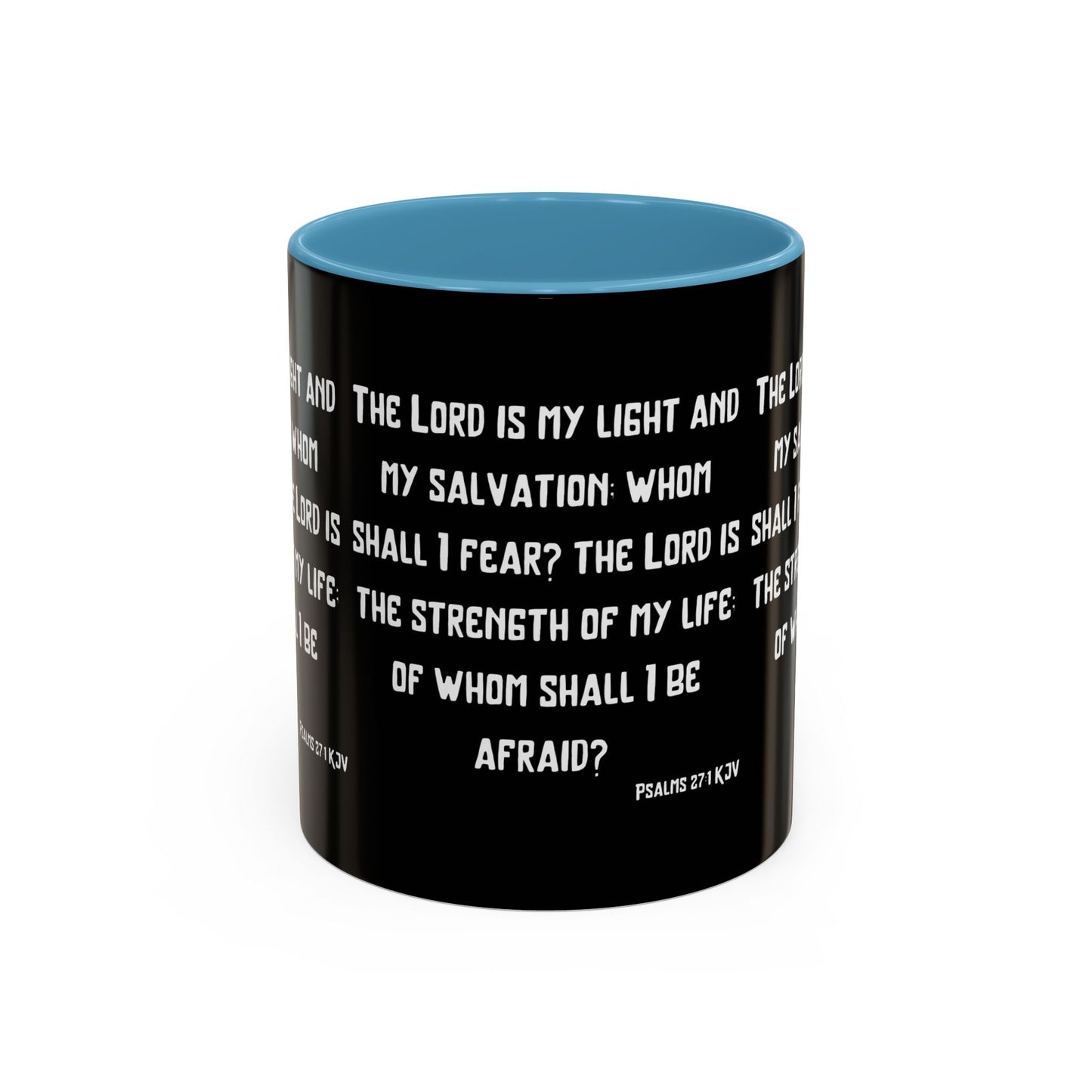 Psalms 27:1 KJV Coffee Mug The Lord is My Light and My Salvation Inspirational Christian Gift for Faith Based Coffee Lovers