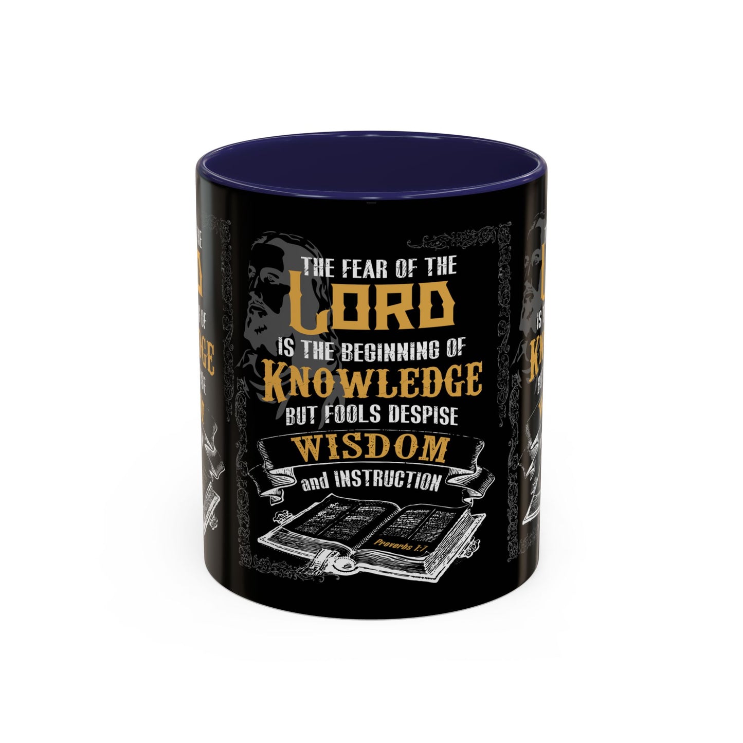 Proverbs 1:7 Bible Verse Coffee Mug Wisdom In Every Sip