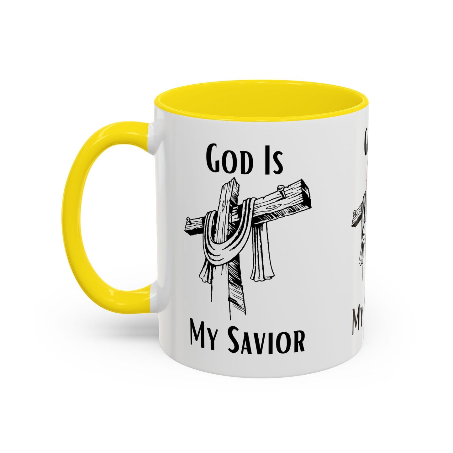 God Is My Savior Coffee Mug Inspirational Christian Gift for Faith-Based Coffee Lovers