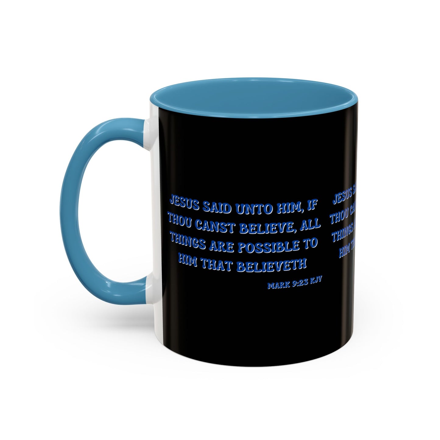 Mark 9:23 KJV Bible Verse Coffee Mug Faith Based Christian Gift