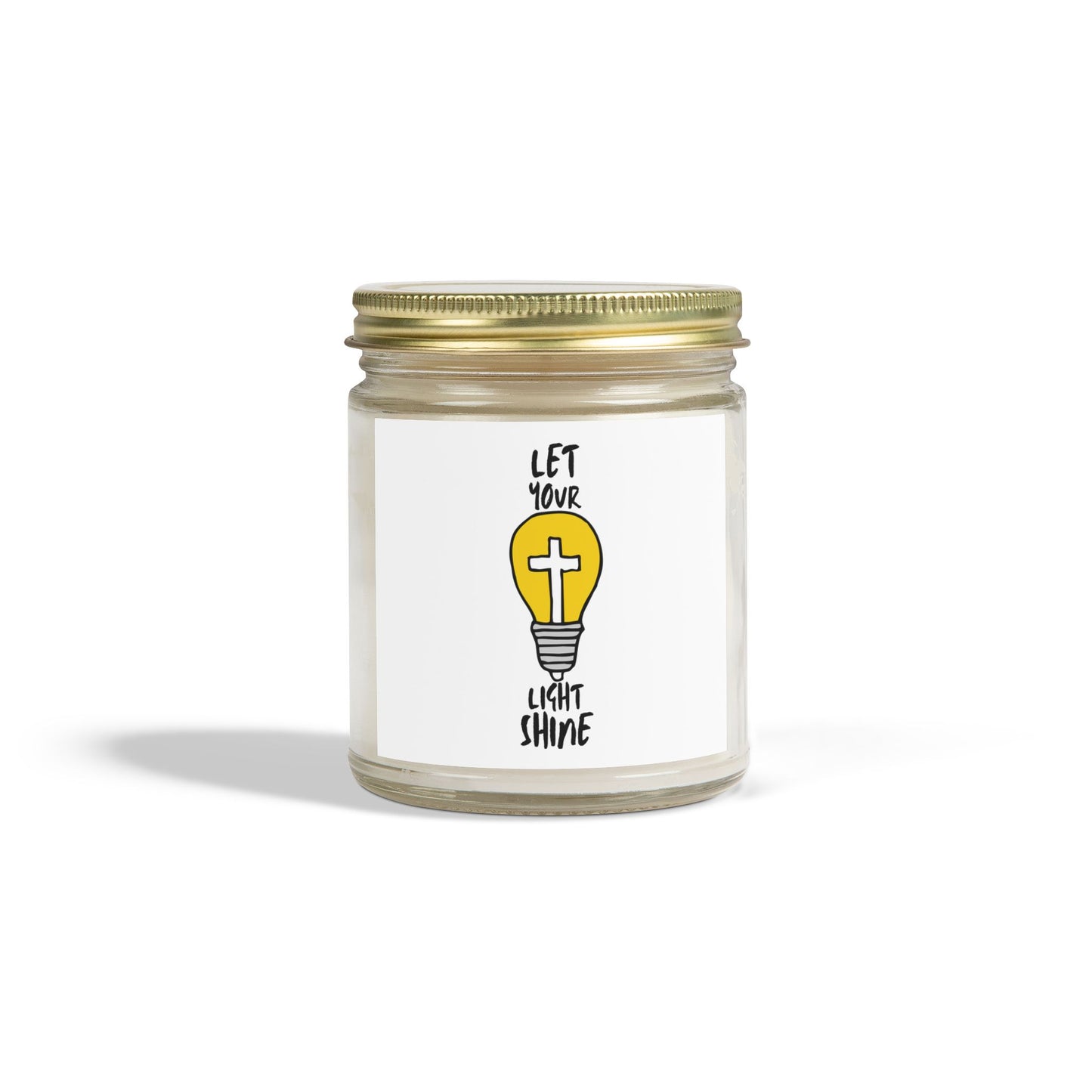 Let Your Light Shine Scented Candle Inspirational Christian Gift for Faith-Based Candle Lovers