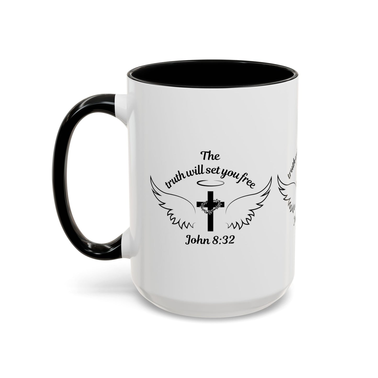 John 8:32 KJV Coffee Mug The Truth Shall Make You Free Inspirational Christian Gift