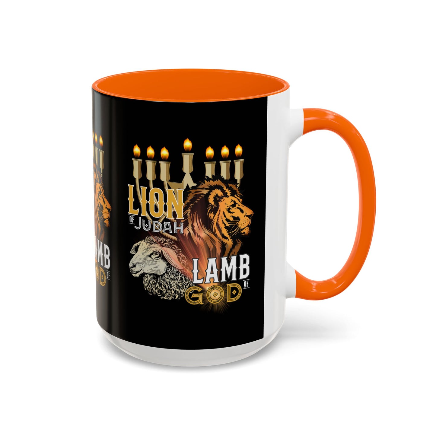 Lion of Judah, Lamb of God Coffee Mug Embrace Faith & Strength