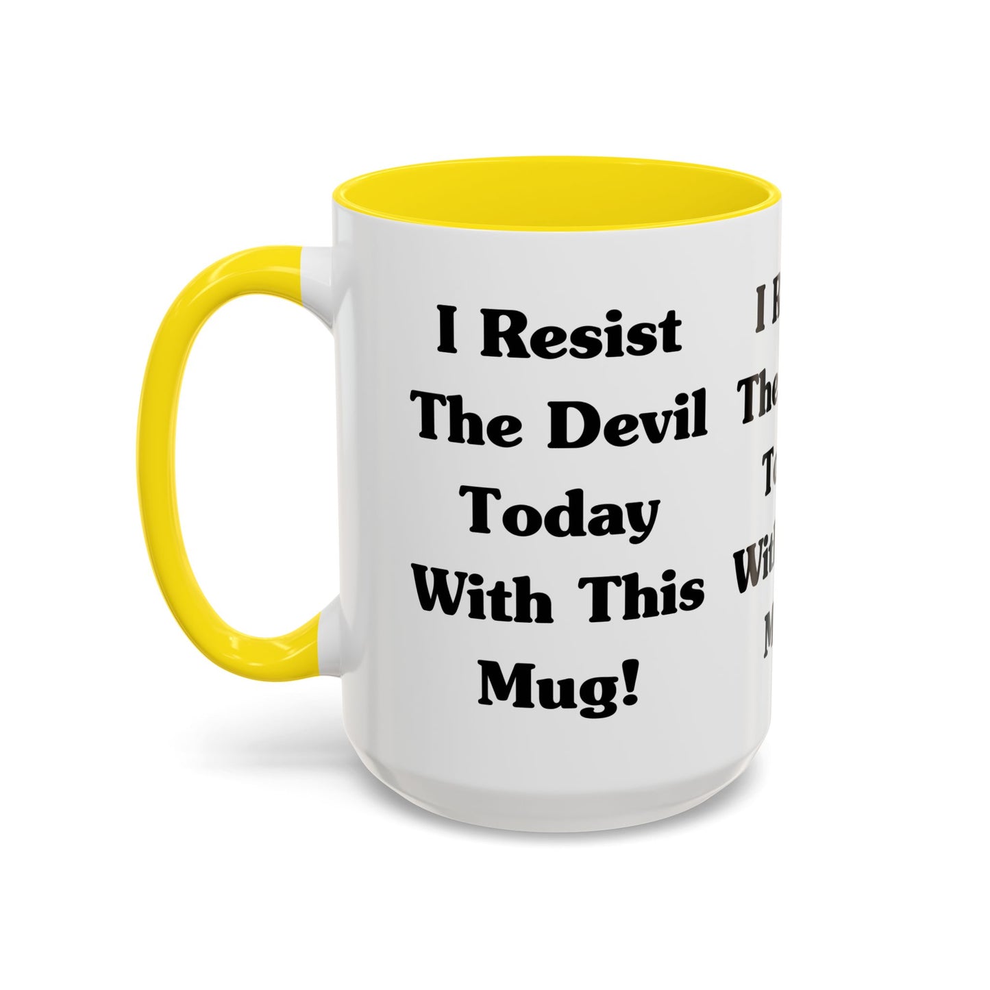 I Resist The Devil Today With This Coffee Mug Inspirational Christian Gift for Faith-Based Coffee Lovers