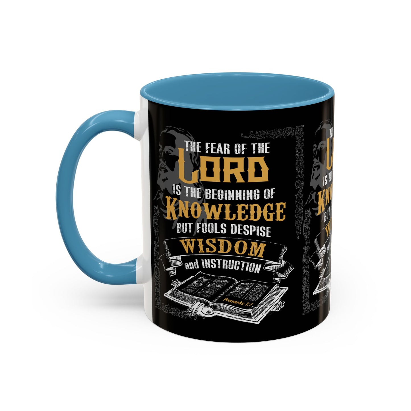 Proverbs 1:7 Bible Verse Coffee Mug Wisdom In Every Sip