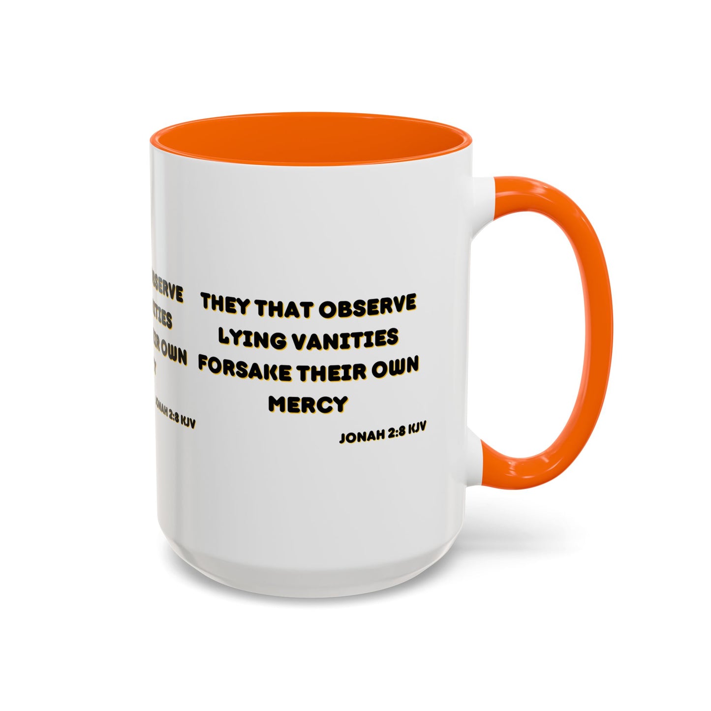 Jonah 2:8 KJV Coffee Mug They That Observe Lying Vanities Biblical Christian Gift for Faith-Based Living