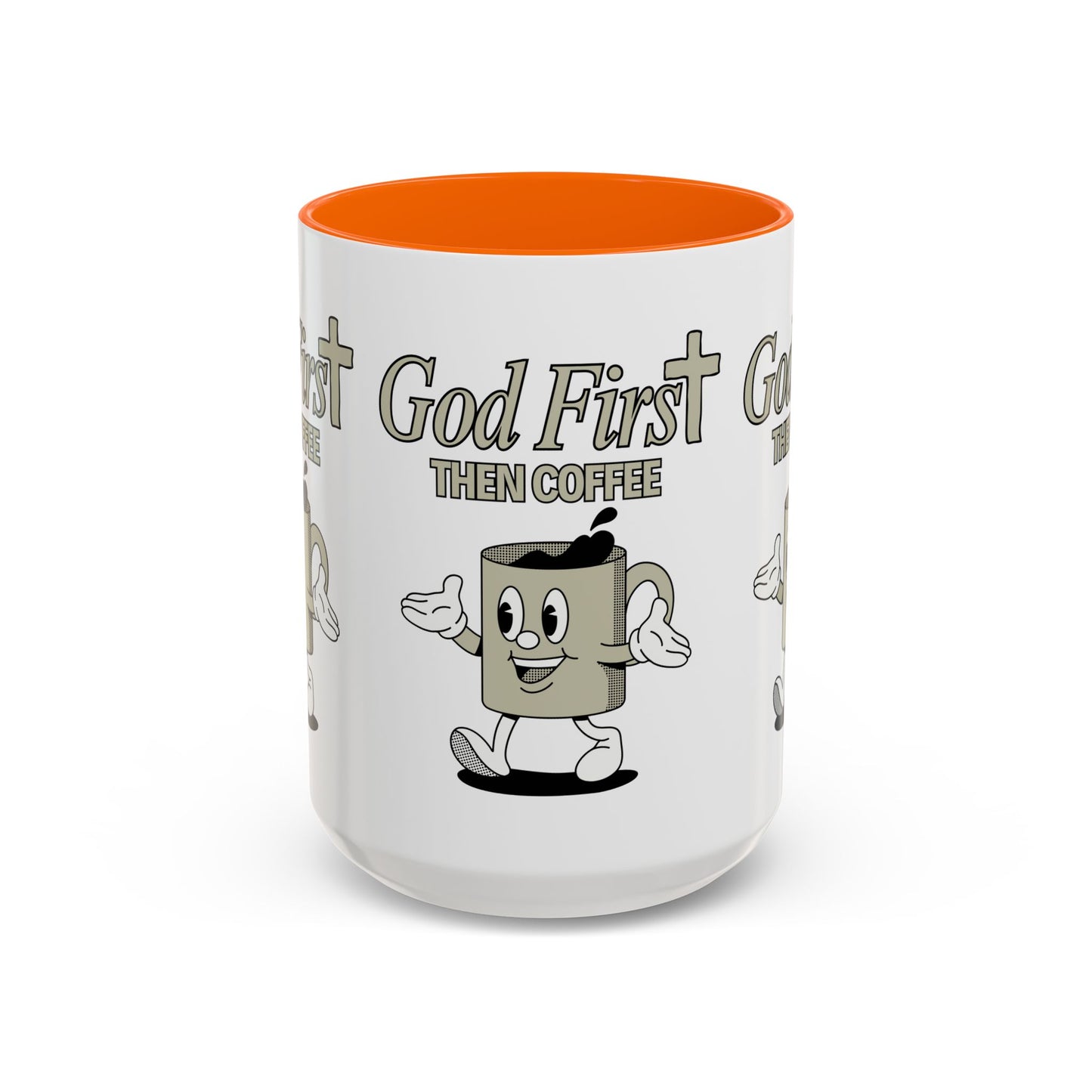 God First Then Coffee Mug Inspirational Christian Gift for Faith Based Coffee Lovers