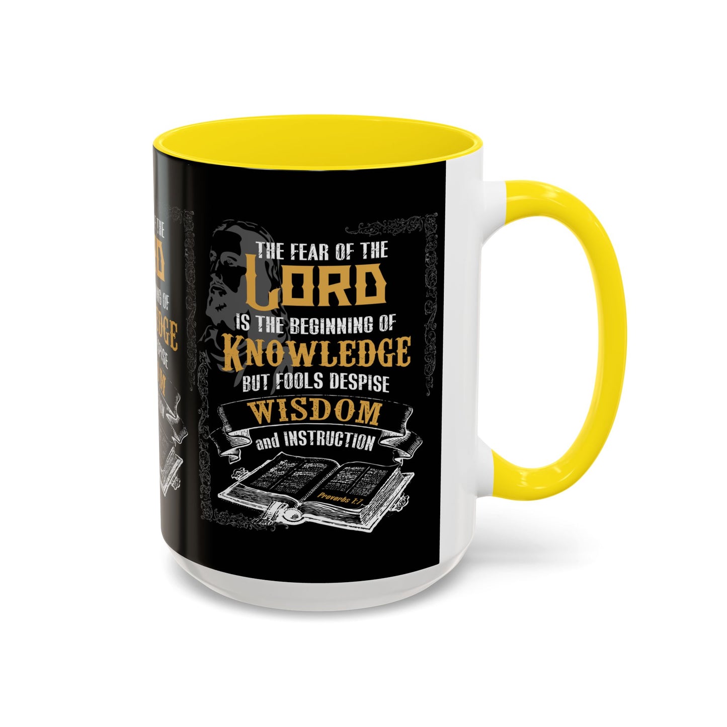 Proverbs 1:7 Bible Verse Coffee Mug Wisdom In Every Sip