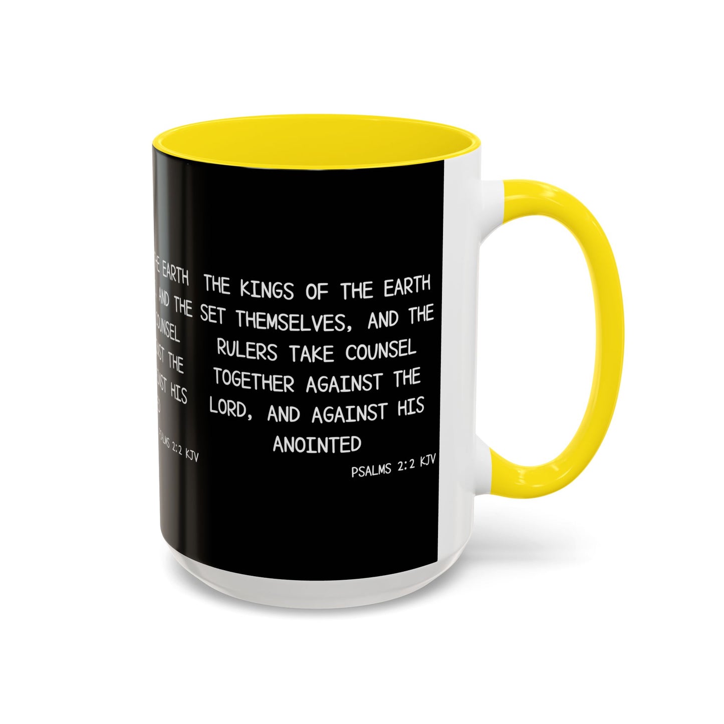 Psalms 2:2 KJV Coffee Mug The Kings of the Earth Inspirational Christian Gift for Faith-Based Coffee Lovers